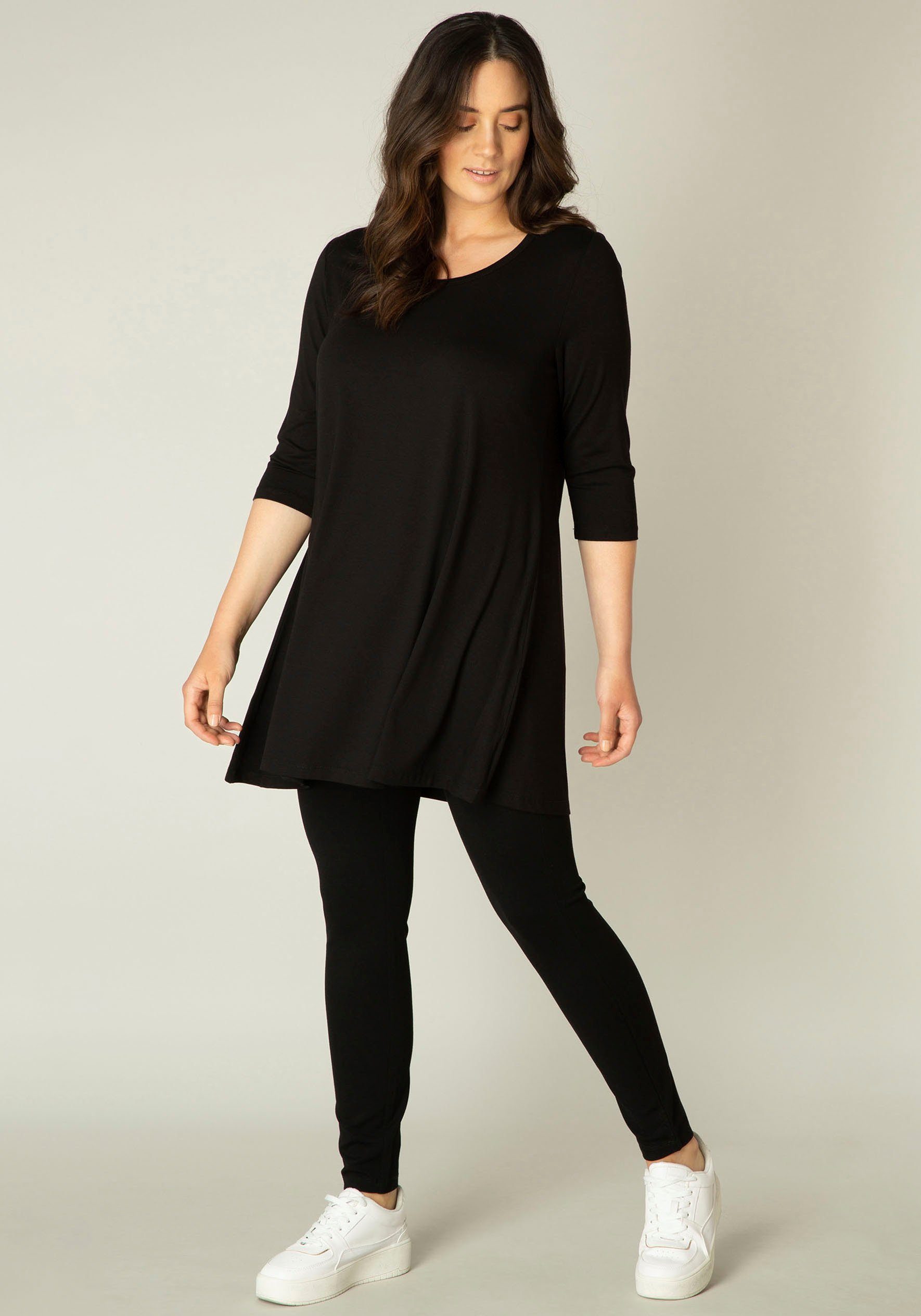 Base black Curvy Level Tunikashirt Aria