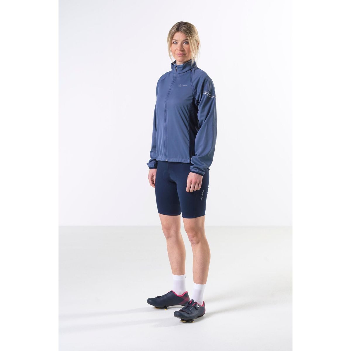 Löffler Fahrradjacke Women Bike Zip-off Jacket SAN Remo 2 WS Light Winddichte Damen-Radjacke mit abnehmbaren Ärmeln, wasserabweisend und