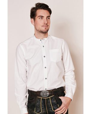 KRÜGER BUAM Trachtenhemd Slim Fit Trachtenhemd 'Madoc' Unifarben 911667, W