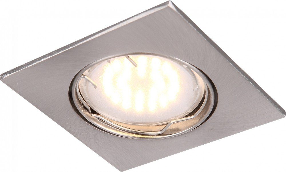 Globo LED Einbaustrahler, Leuchtmittel inklusive, Warmweiß, Exquisite 5W LED Spot Strahler Lampe Treppenhaus Alu Flur Globo
