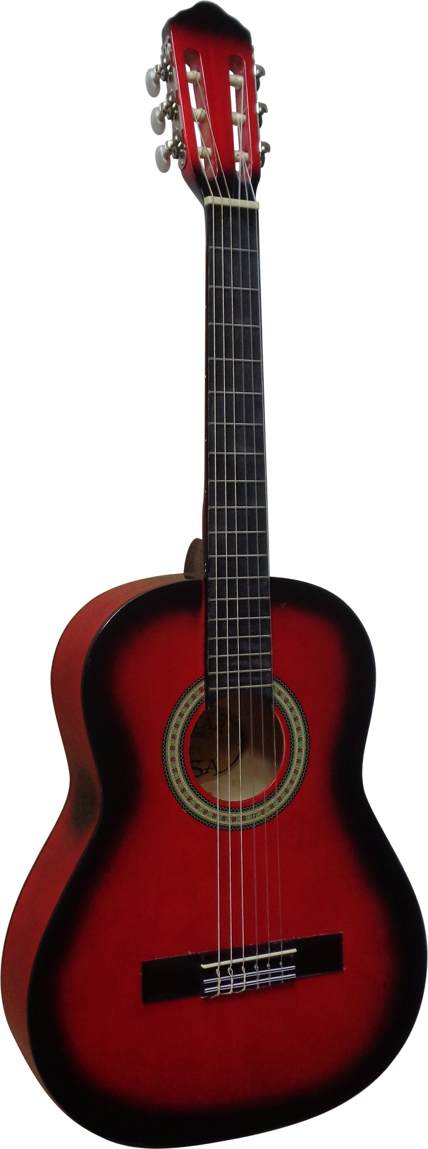 MSA Akustikgitarre J, Konzertgitarre Junior im Set mit Tasche, Band, Nylonsaiten, 3x Pleks