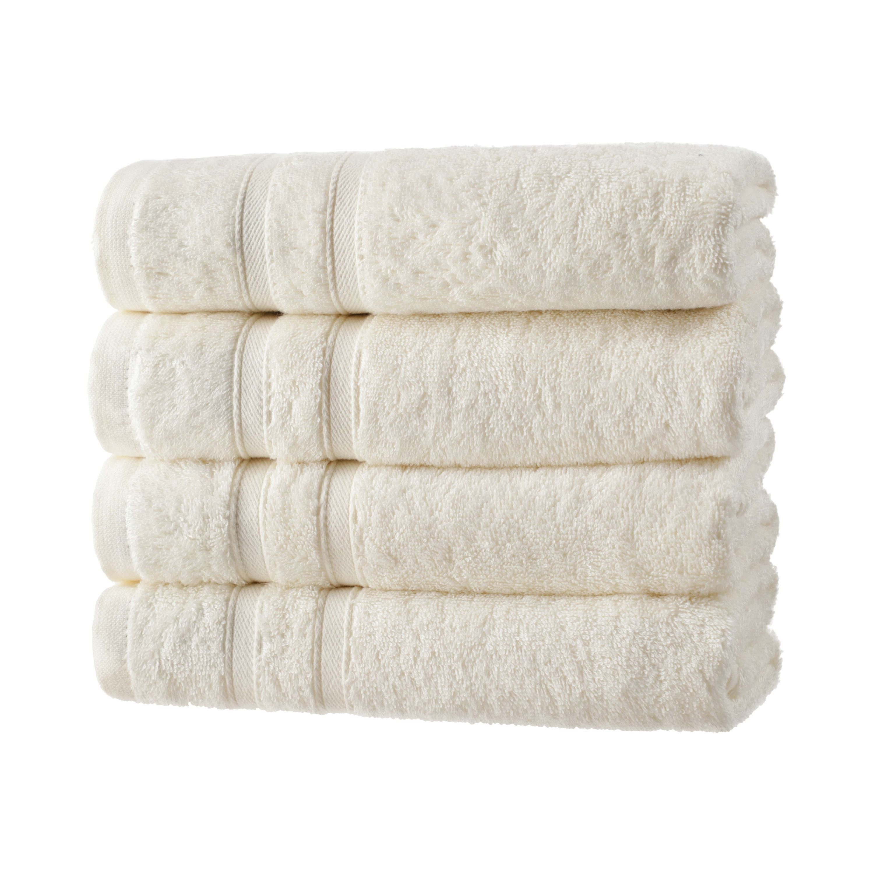 Zestri Handtücher mit Bambusfasern Handtücherset, saugstark weich, Frottee, Handtücher 4er-Set, Duschtuch Saunahandtuch Gästehandtücher Badetuch Handtücher Set