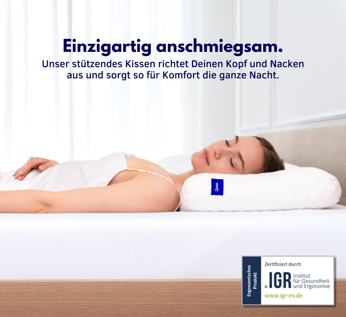 SLEEPI Nackenstützkissen Comfort, Füllung: Viscoschaum (Memory Foam), Rücke günstig online kaufen