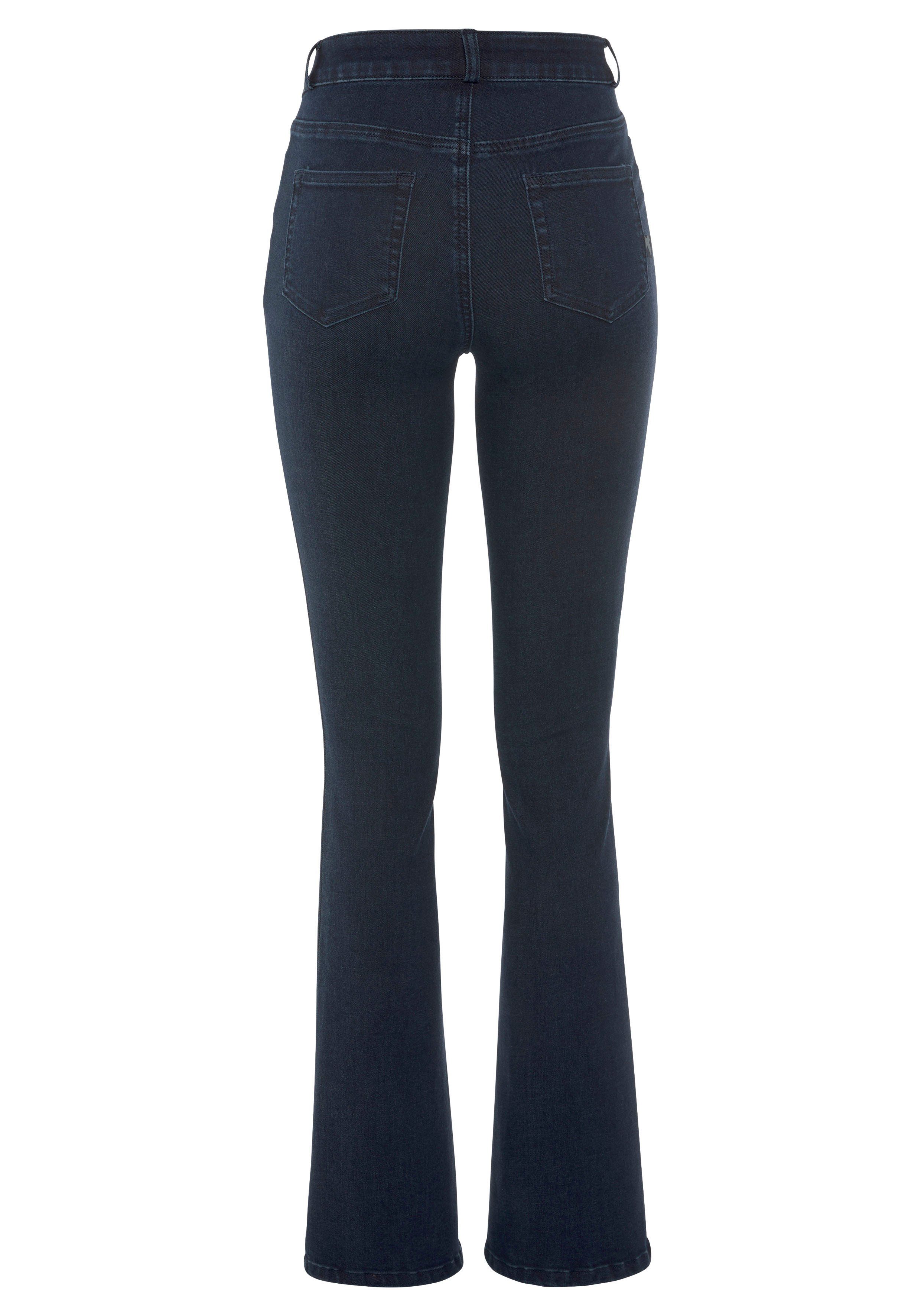 Arizona Bootcut-Jeans Ultra Soft elastische Passform, ausgestellte Beinform, hohe Leibhöhe