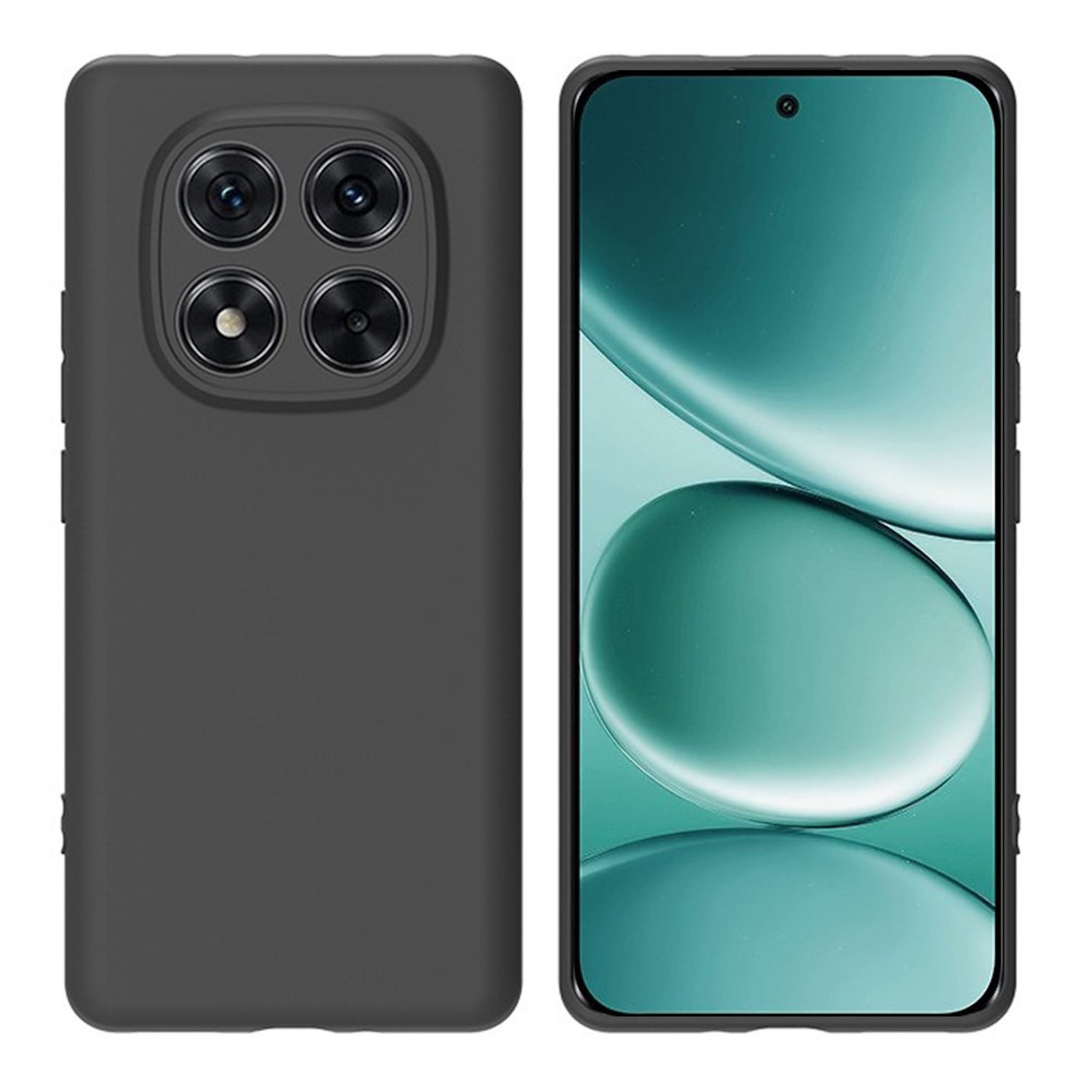 Wigento Handyhülle für Xiaomi Redmi Note 15 Pro 4G TPU Silikon Slim Dünn Flexibel Schwarz 6,77 Zoll, Stilvolle TPU Hülle, präzise Aussparungen, schützend
