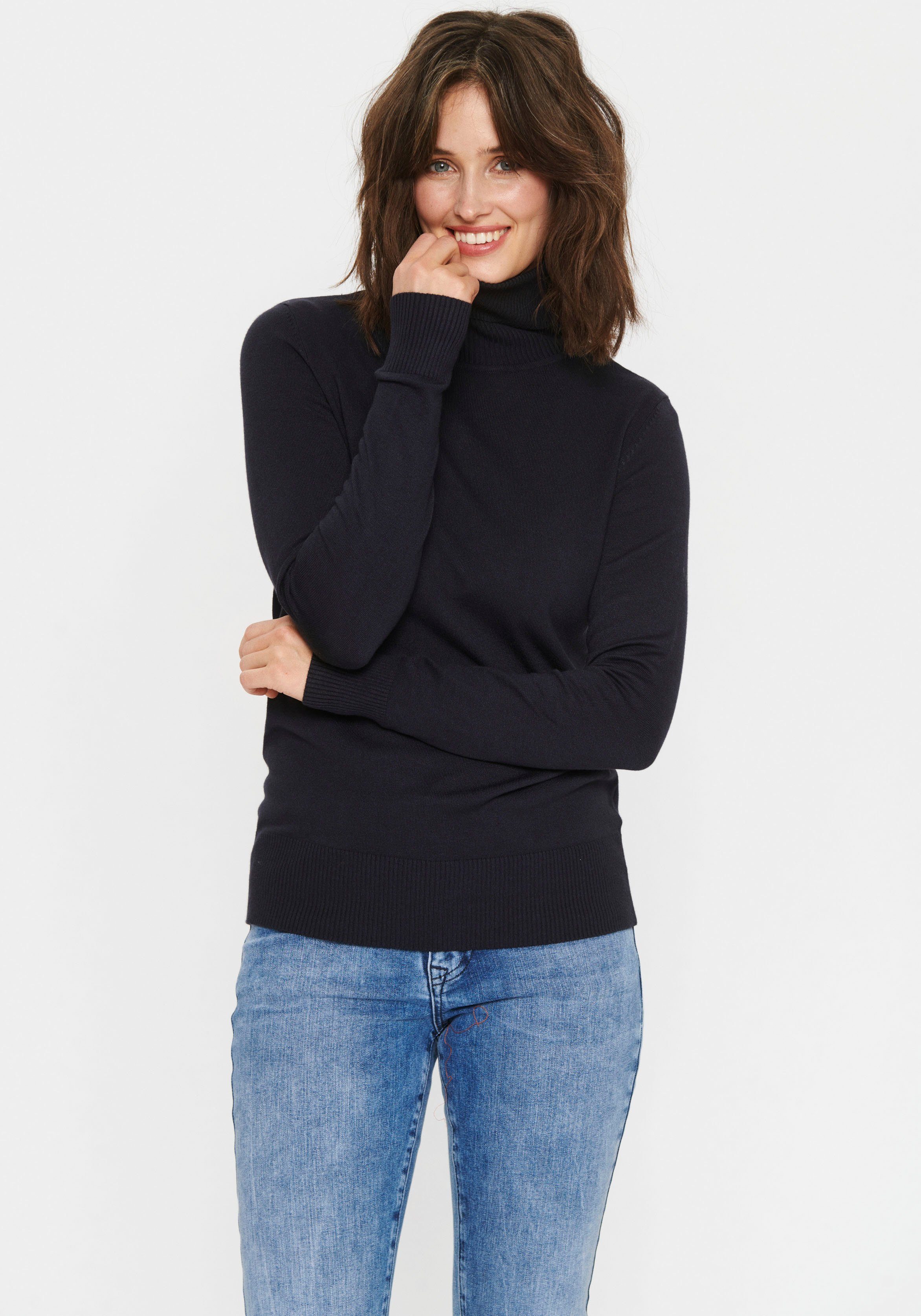 Saint Tropez Rollkragenpullover J2046, MilaSZ Rollneck Viskosemischung, Cla günstig online kaufen