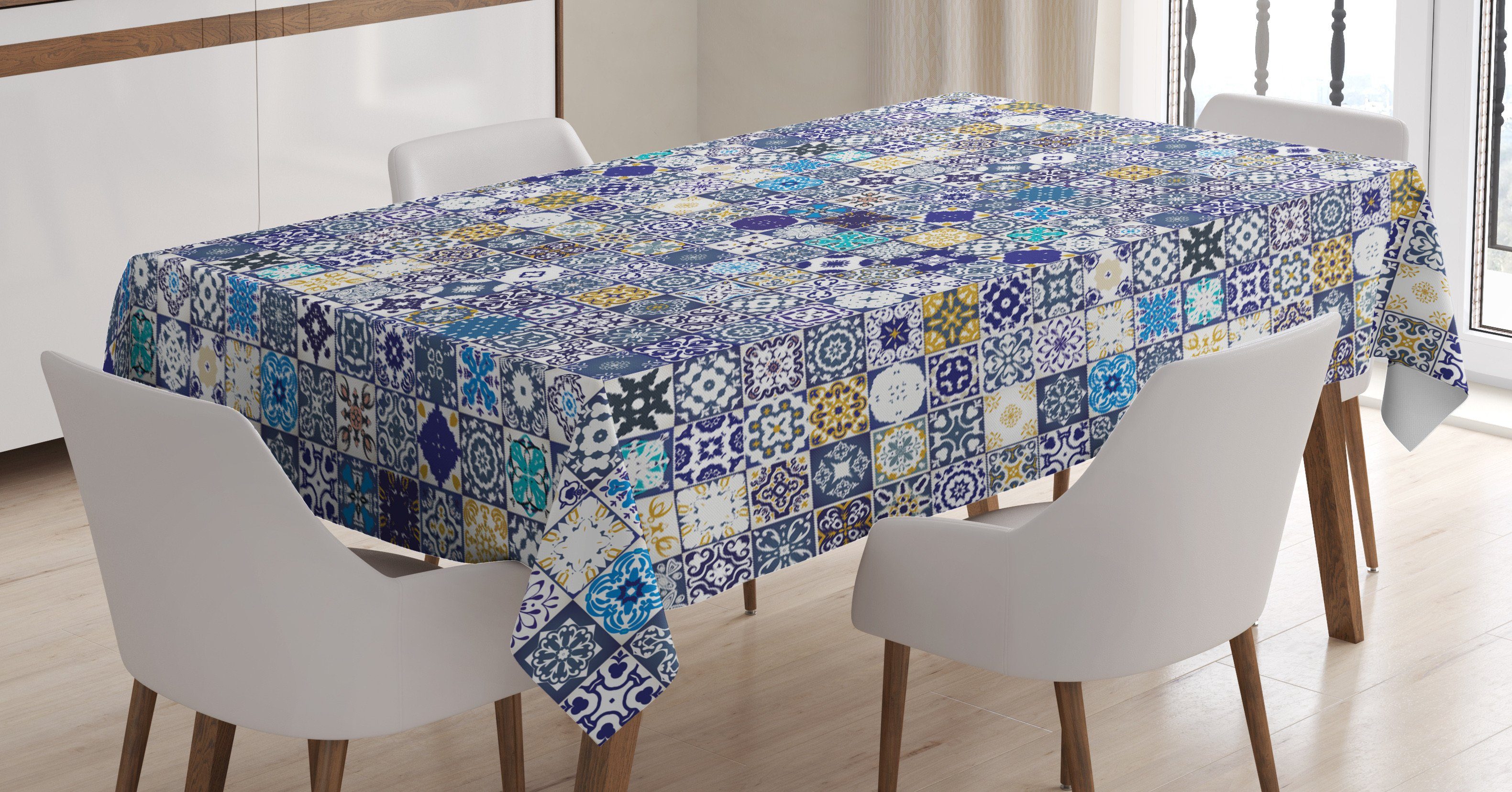 Abakuhaus Tischdecke Für Farben, geeignet Bereich Waschbar Klare Farbfest Außen den Mittelmeer-Weinlese marokkanisch