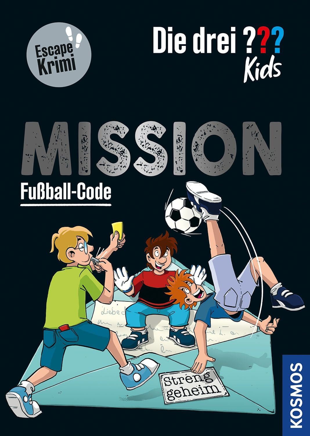 Kinderbuch Die drei ??? Kids, Mission Fußball-Code Escape Krimi Nina Schiefelbein
