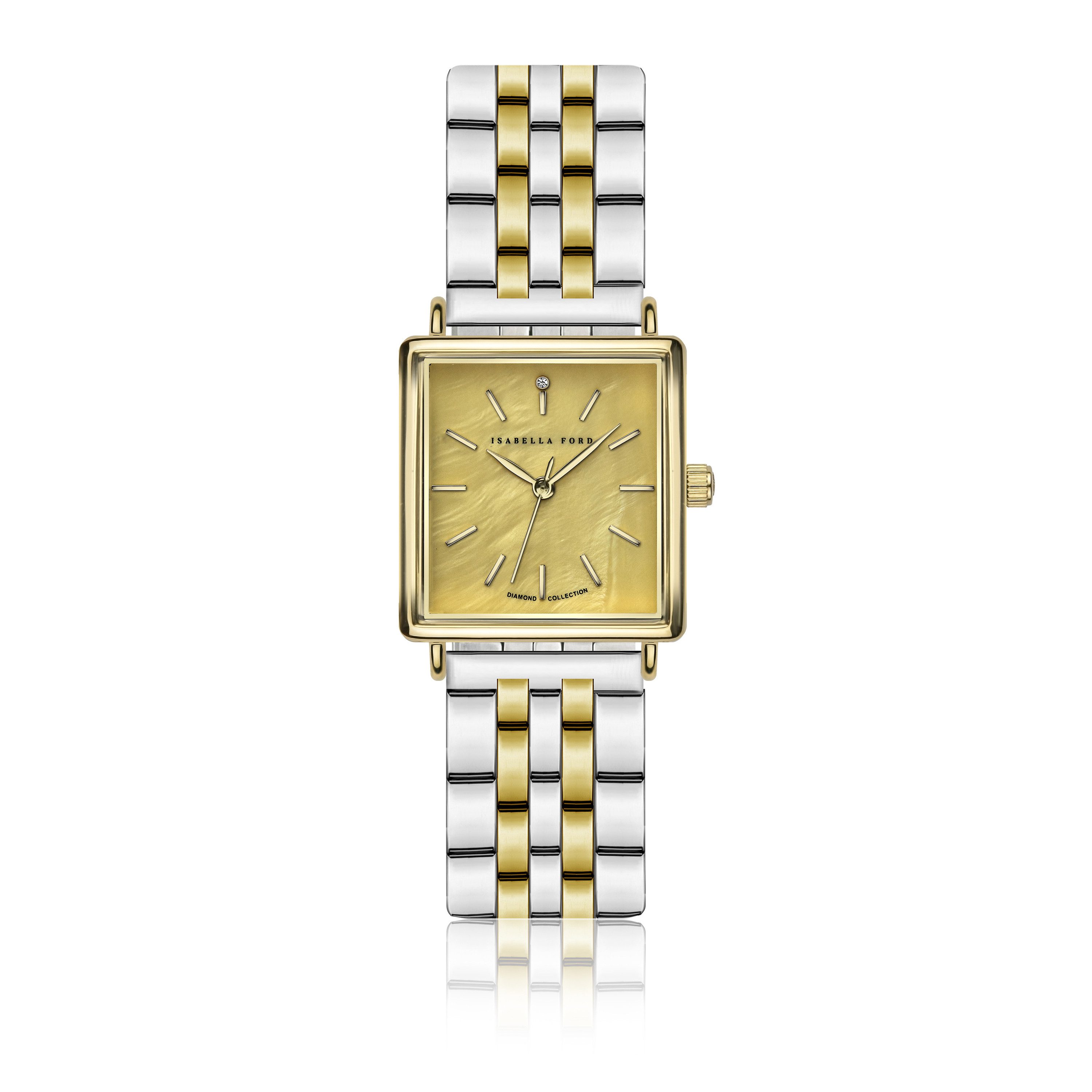 ISABELLA FORD Quarzuhr FF8-B298G Gisèle Gold&Silver Link