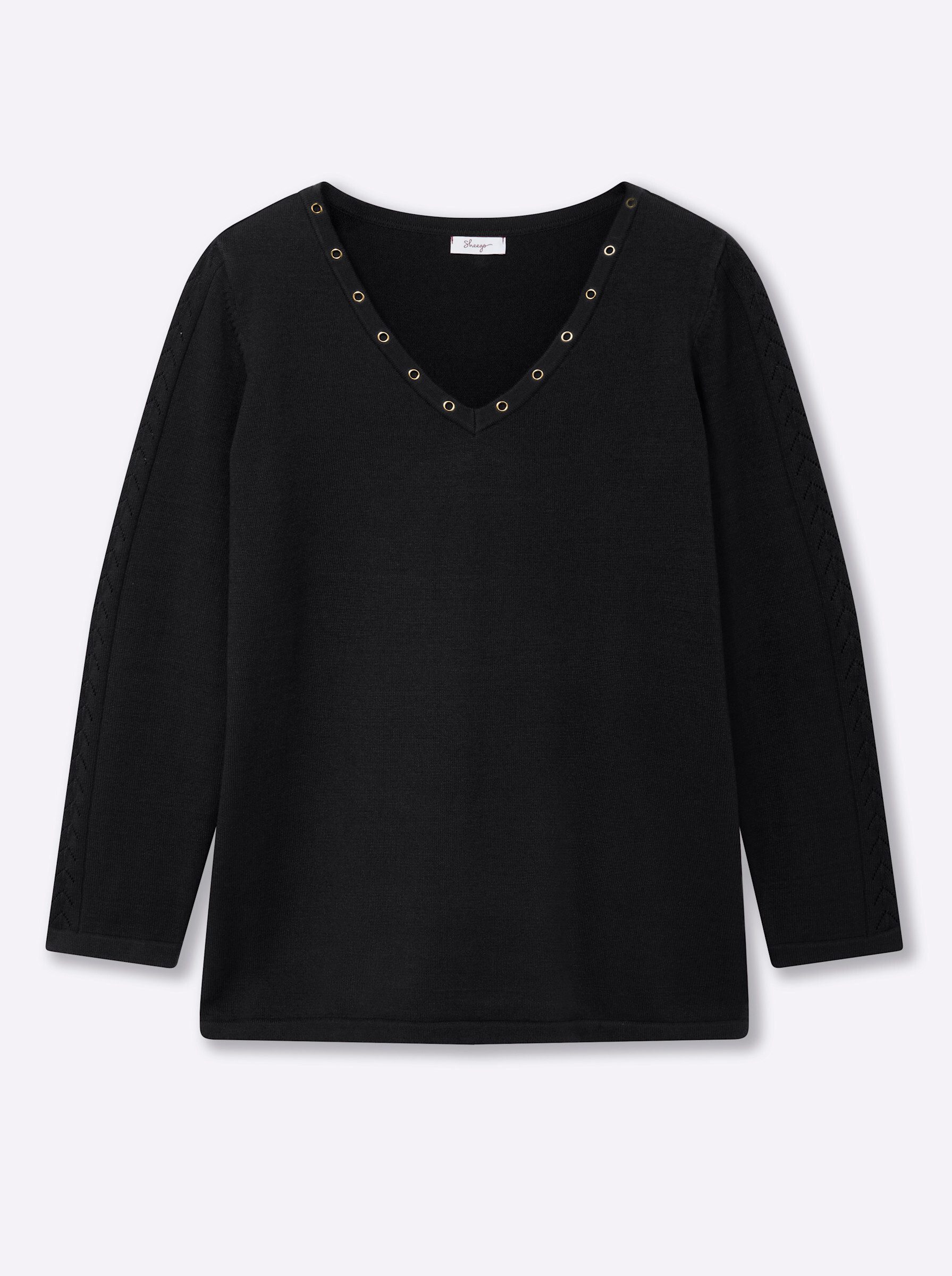 Strickpullover Pullover Langarm Jersey, Ajour