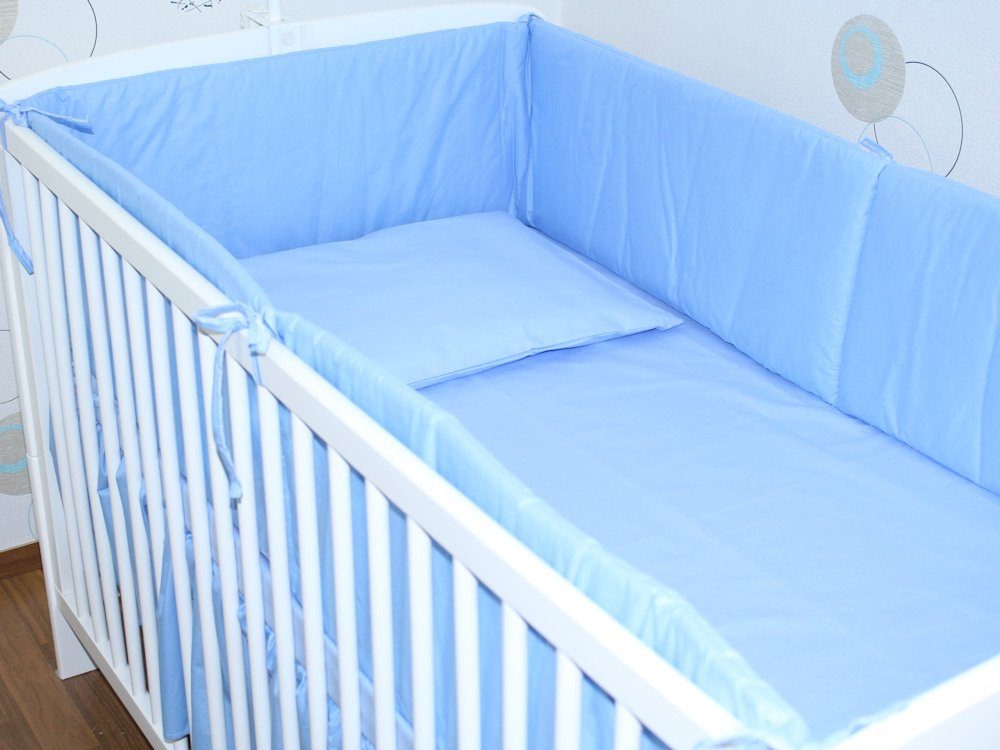 Babybettwäsche Baby Kinder Bettset- 3-5 teiliges mit 420 Nestchen Bettwäsche