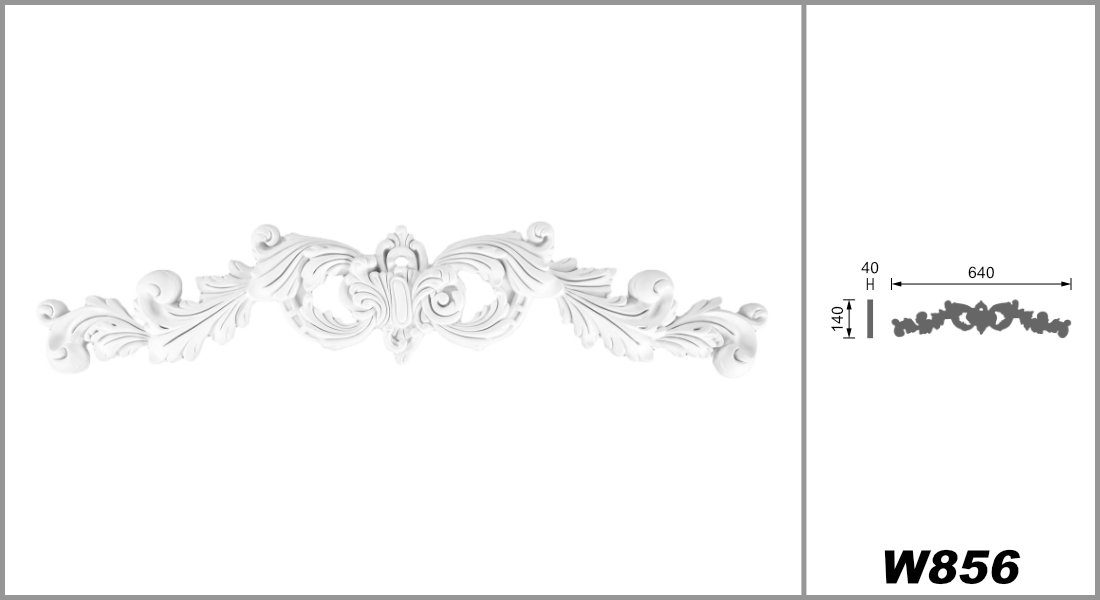 Grand Decor Wanddekoobjekt W856 (Ornament aus günstig online kaufen