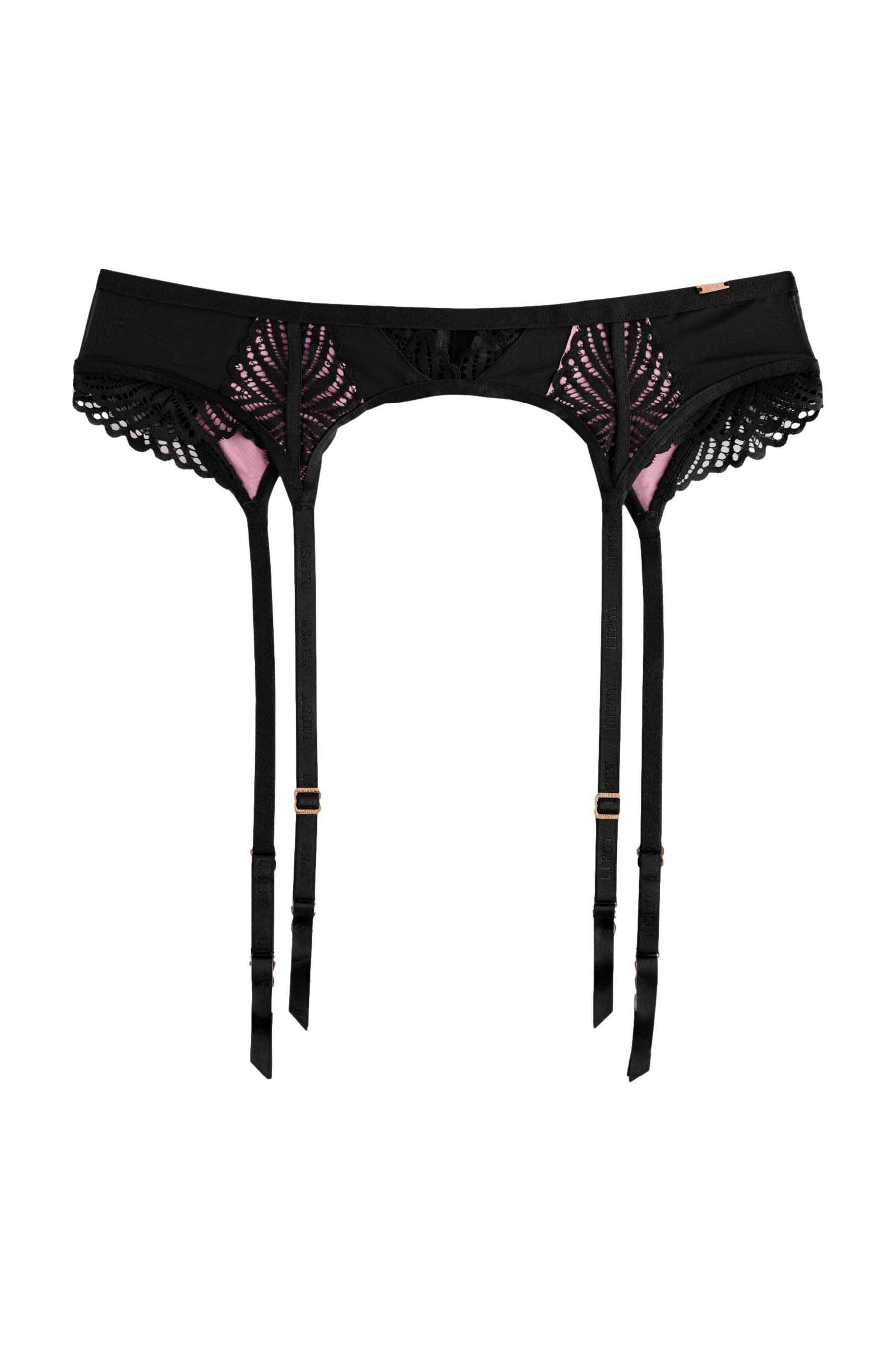LIPSY Strapsgürtel Lipsy Strumpfhalter aus geometrischer Spitze