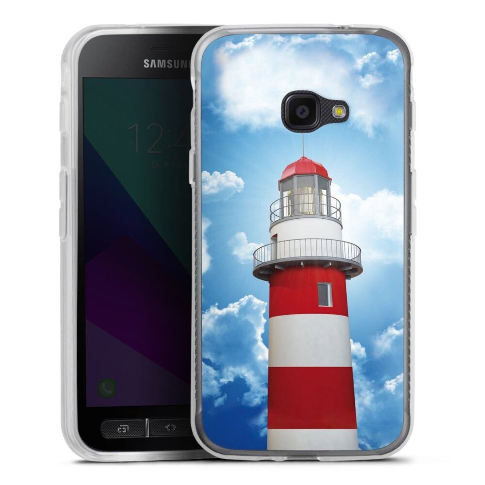 DeinDesign Handyhülle Leuchtturm Wolke Himmel Leuchtturm, Samsung Galaxy Xcover 4 Silikon Hülle Bumper Case Handy Schutzhülle