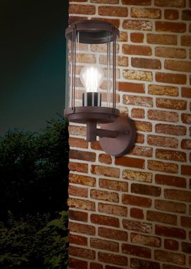 TRIO Leuchten Außen-Wandleuchte, Leuchtmittel nicht inklusive, Design Außen Wand Lampe ALU Laterne Terrassen Grundstück