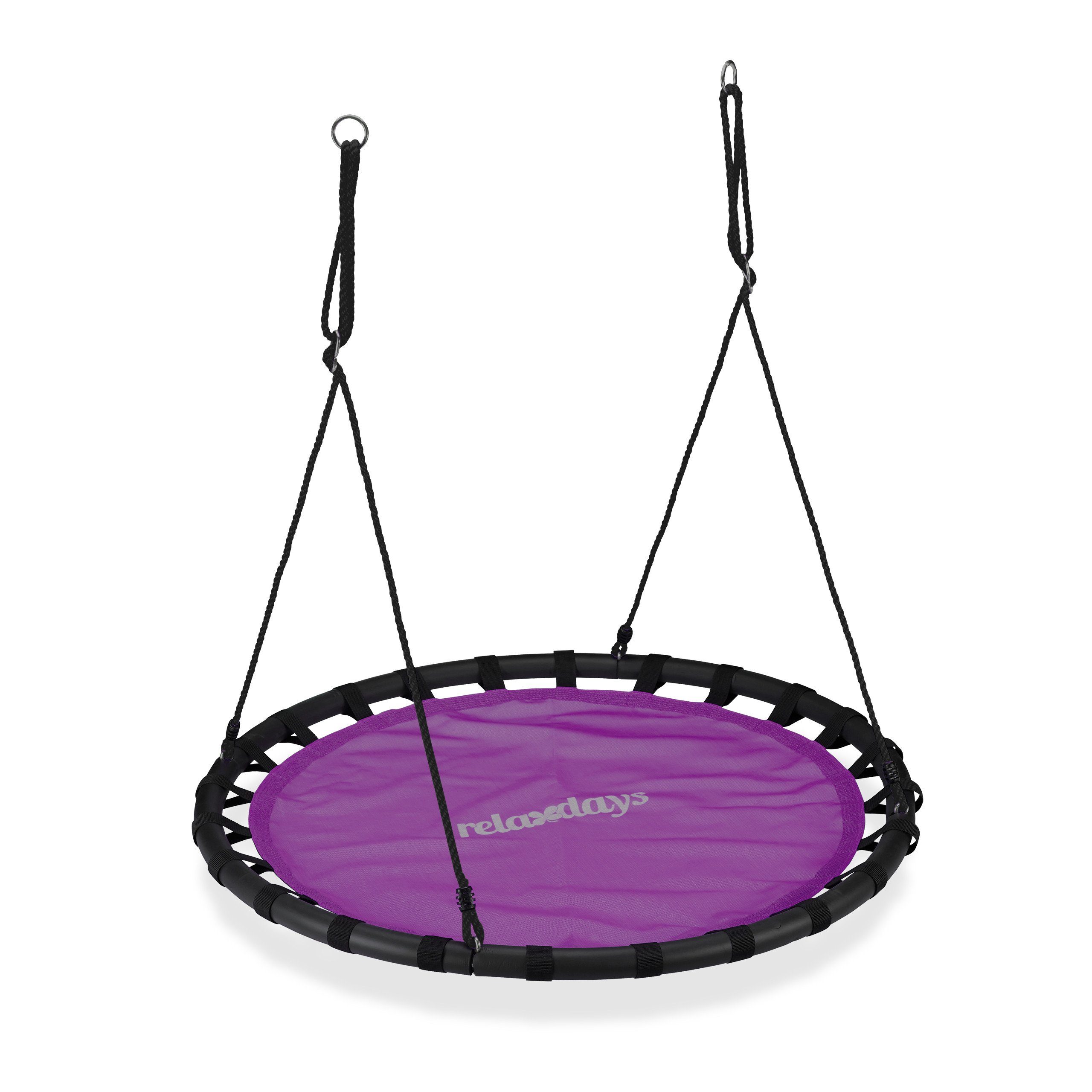 relaxdays Nestschaukel 120cm, Lila günstig online kaufen