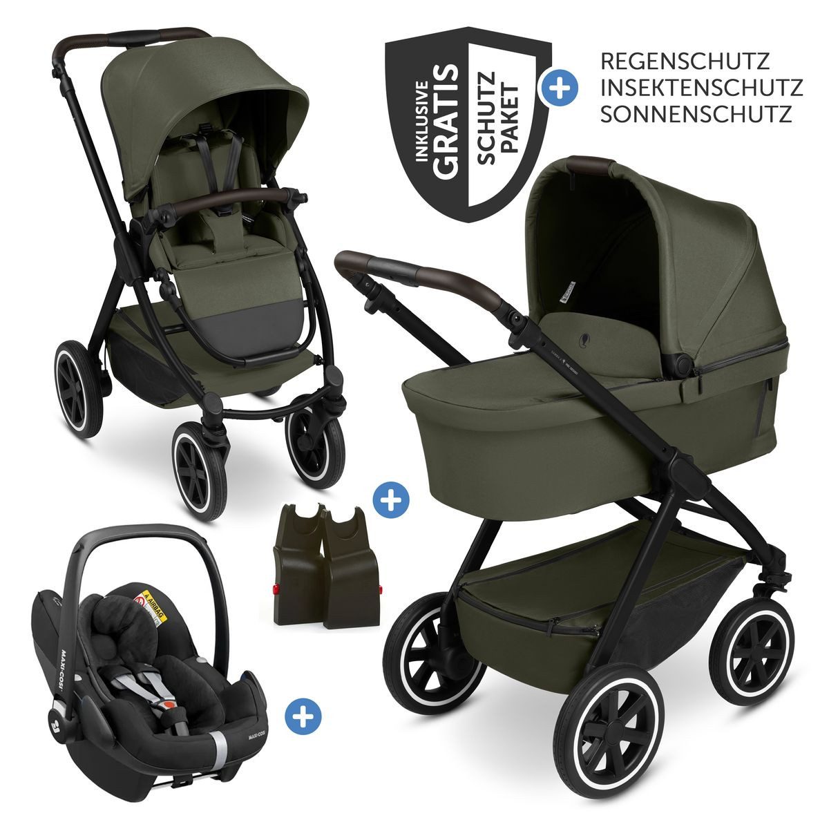 Kombi-Kinderwagen Samba 2 - Pure - Avocado