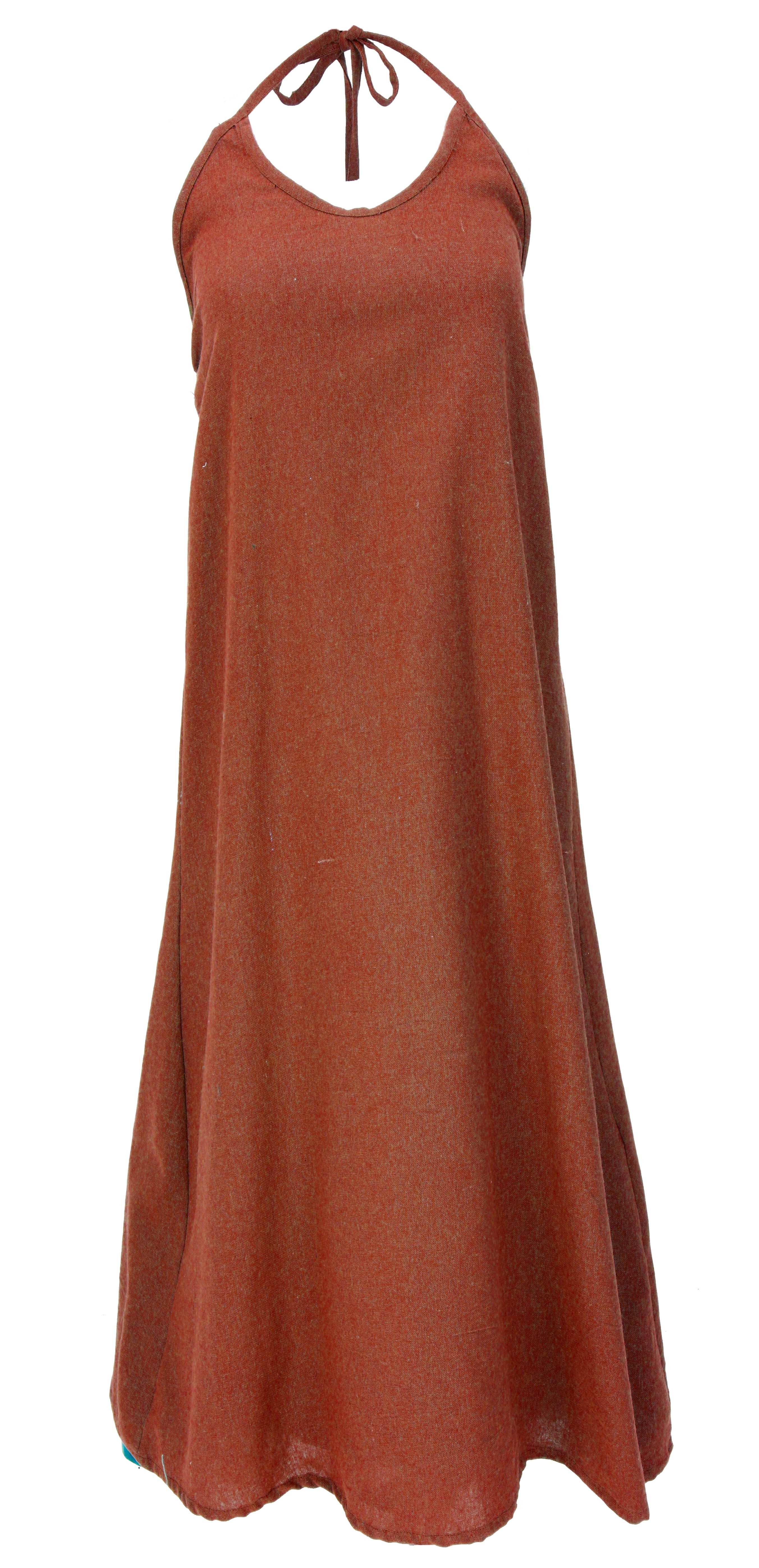 Guru-Shop Midikleid Natürliches Boho Sommerkleid, alternatives.. alternative Bekleidung