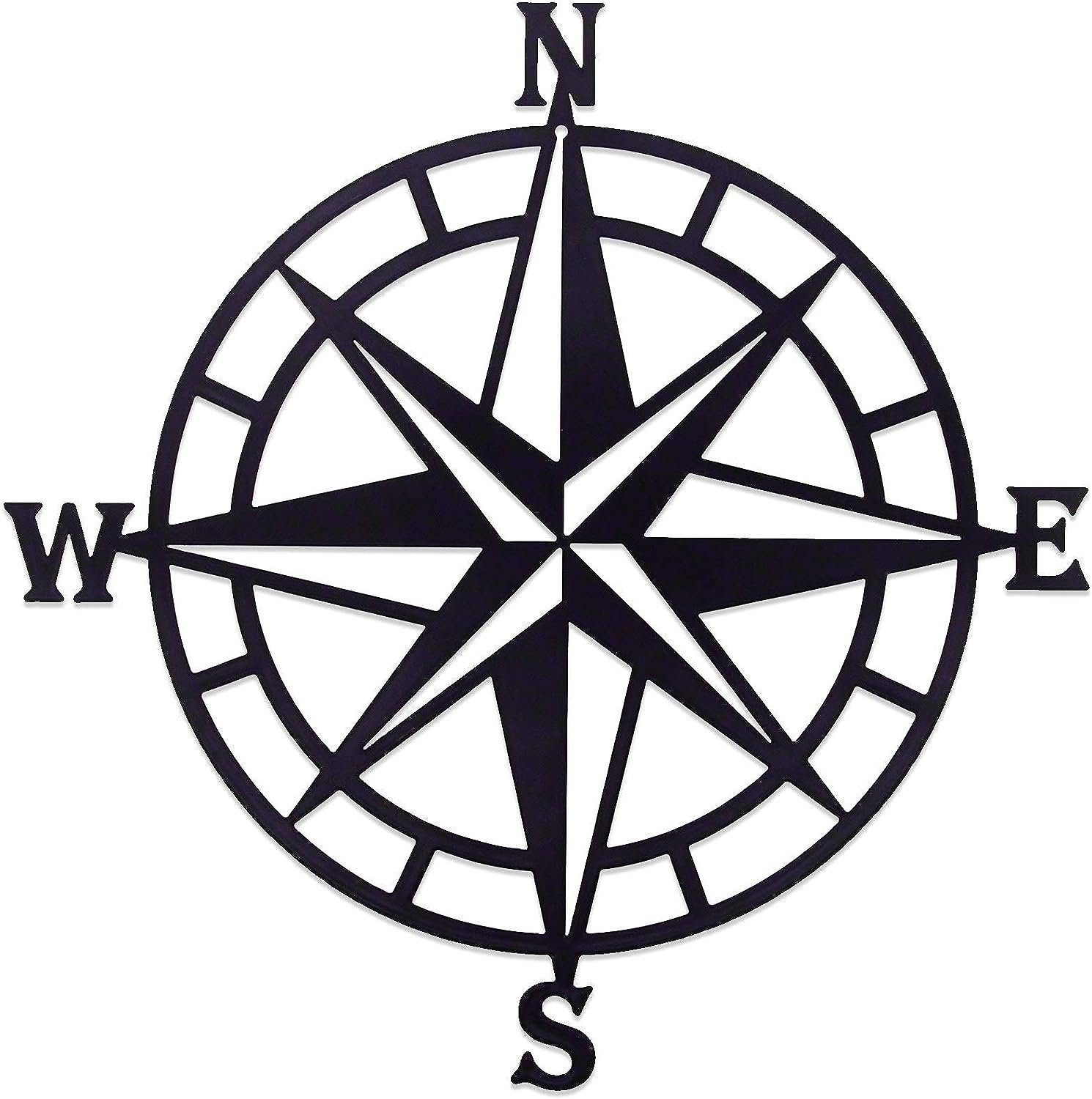Vollendung Runxizhou Dekohänger 28 Kompass CM dekorativer nautischer (2 Wanddekoration St) großer