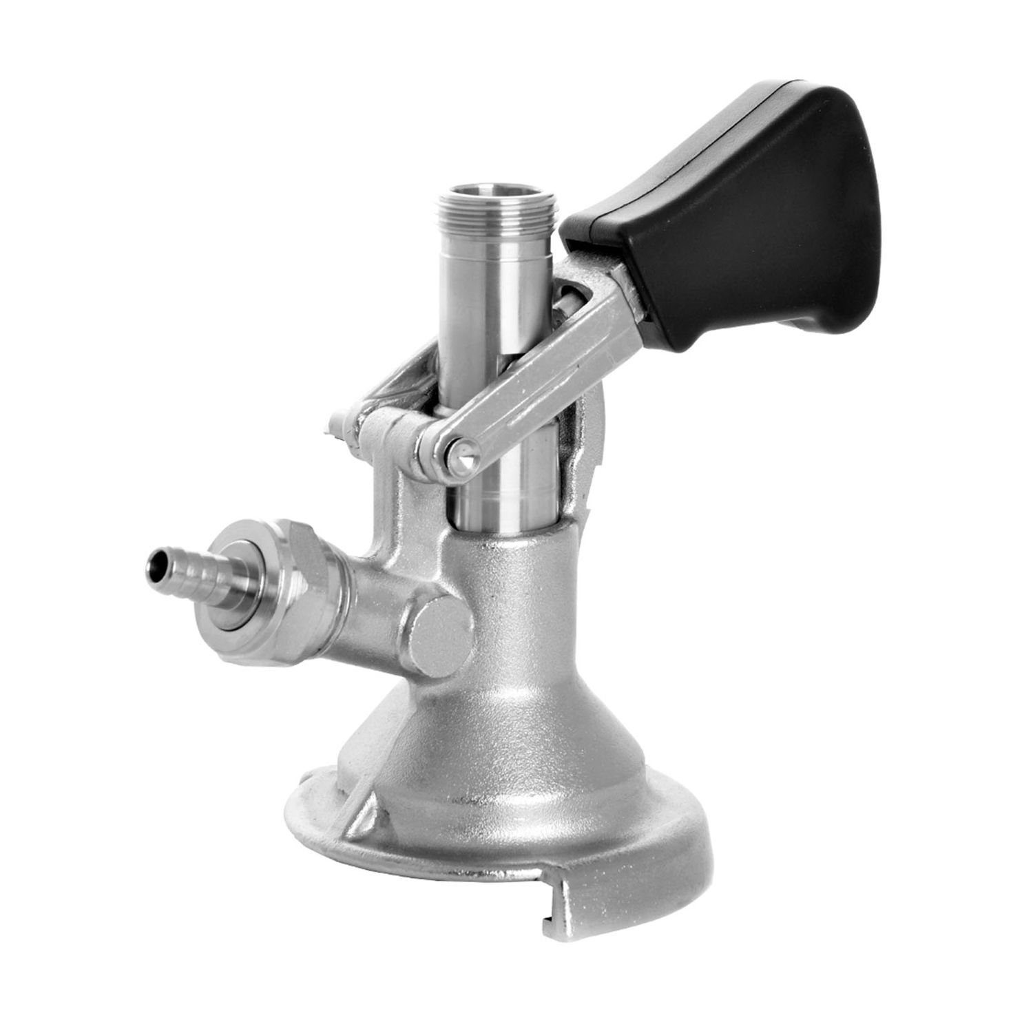 ich-zapfe Bierzapfanlage Zapfkopf, Keg Verschluss, Flach-Fitting, o. Ausgang (Kelleranstich), 2x 5/8"