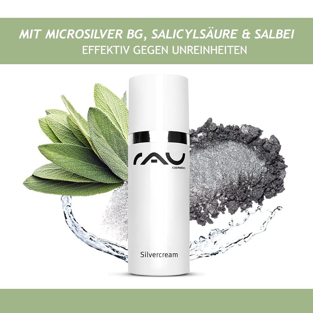Akne, Cosmetics unreine für Gesichtscreme Hautcreme RAU Microsilber & Silvercream mit Haut