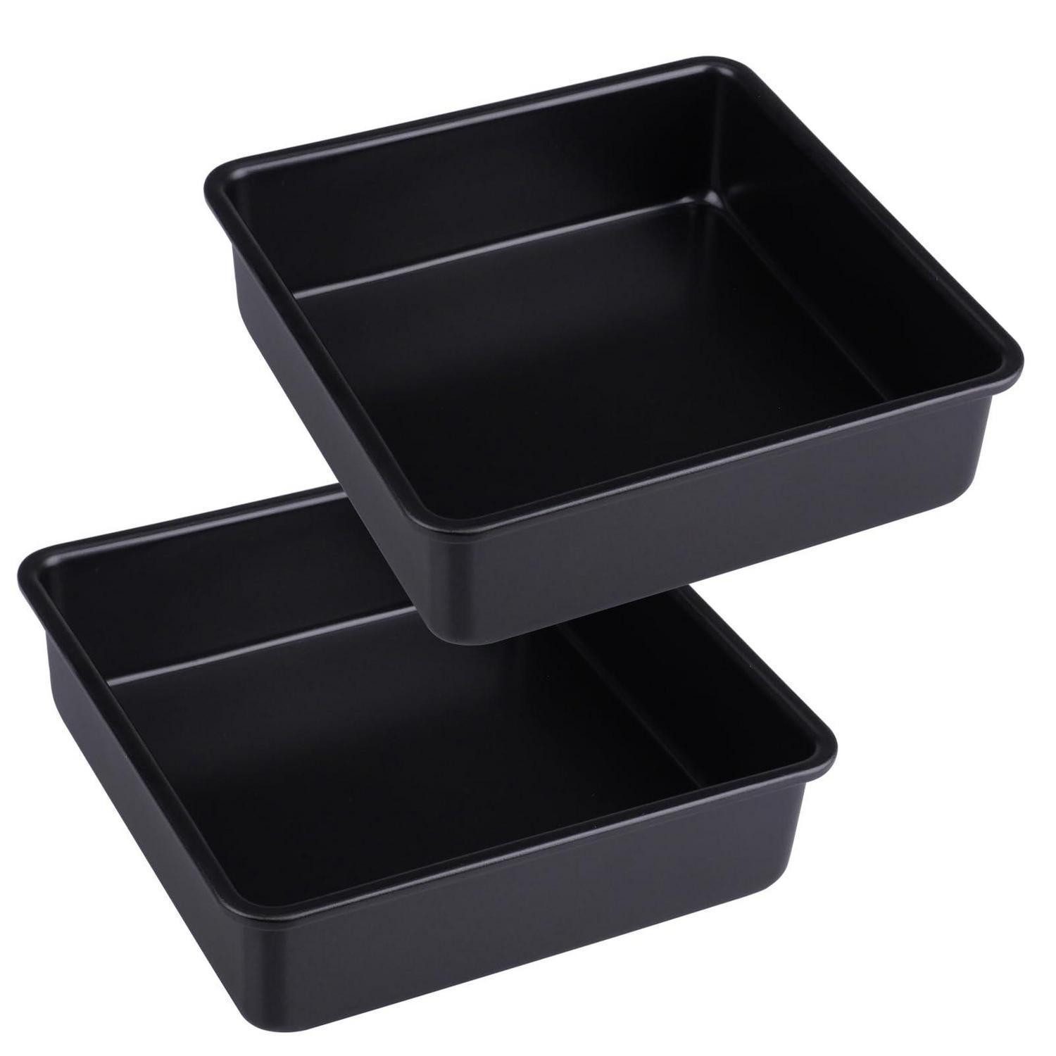 LuxusKollektion Backform 2er Set Backformen Quadratisch Edelstahlkern 15x15cm, (2-tlg)