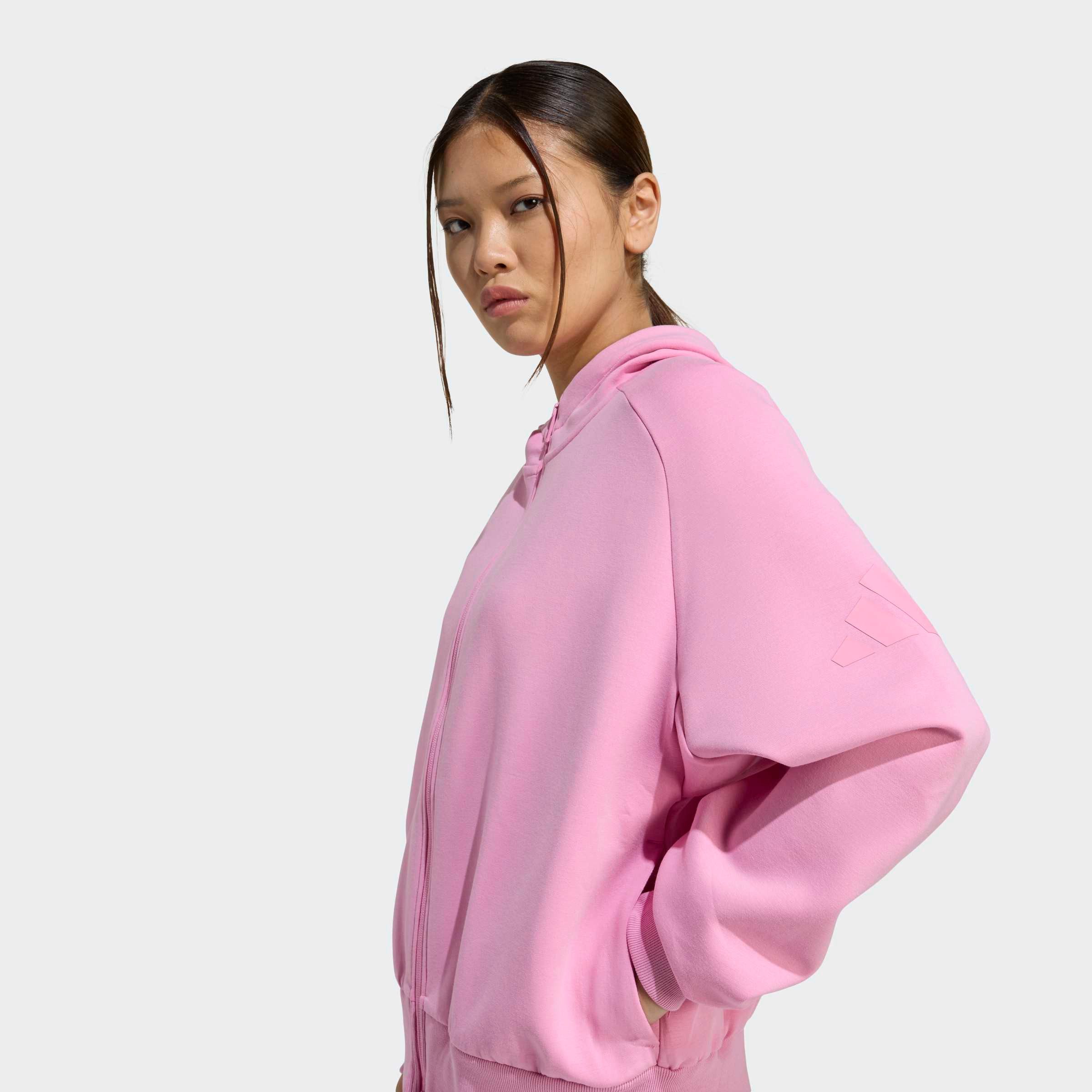 adidas Sportswear Kapuzensweatshirt SOFT LUX, REISSVERSCHLUSS