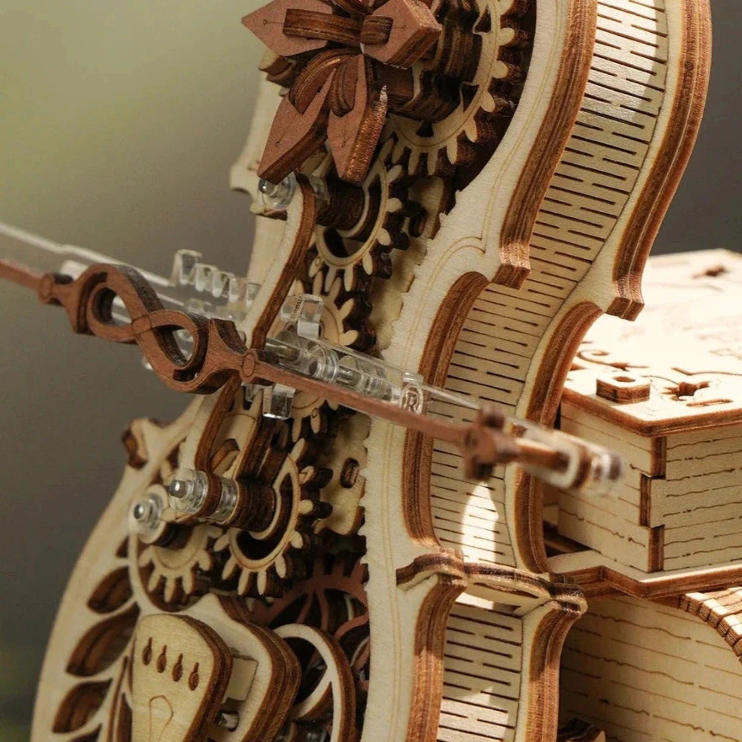 Robotime 3D-Puzzle Magic Cello mit Musik 3D Puzzle, 199 Puzzleteile