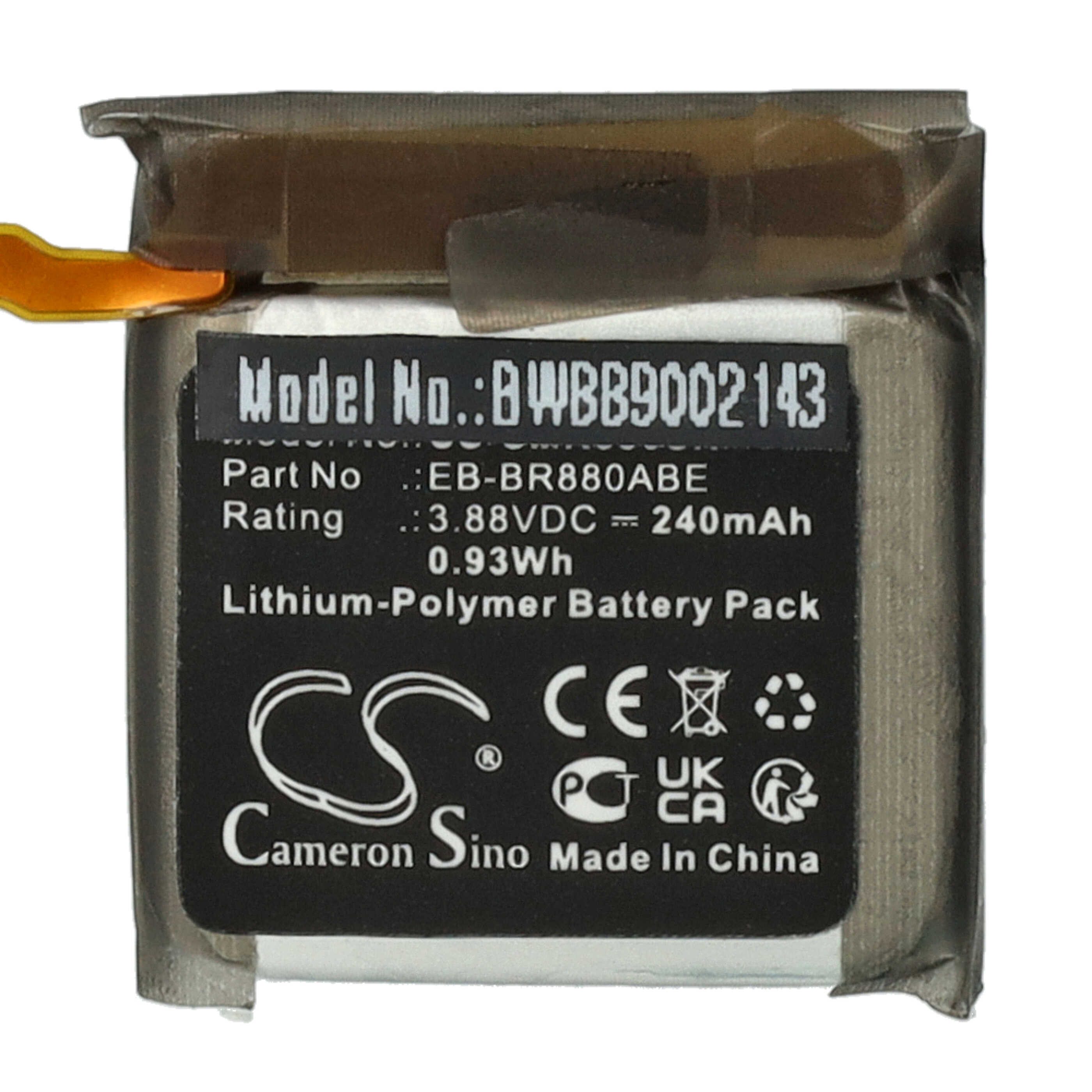 vhbw Akku passend für Samsung Galaxy Watch 4 (40mm), Watch4 Classic (42mm) Akku Akku Li-Polymer 240 mAh (3,88 V), Leistungsfähiger Austausch-Akku für Fitness-Tracker, Sportuhr