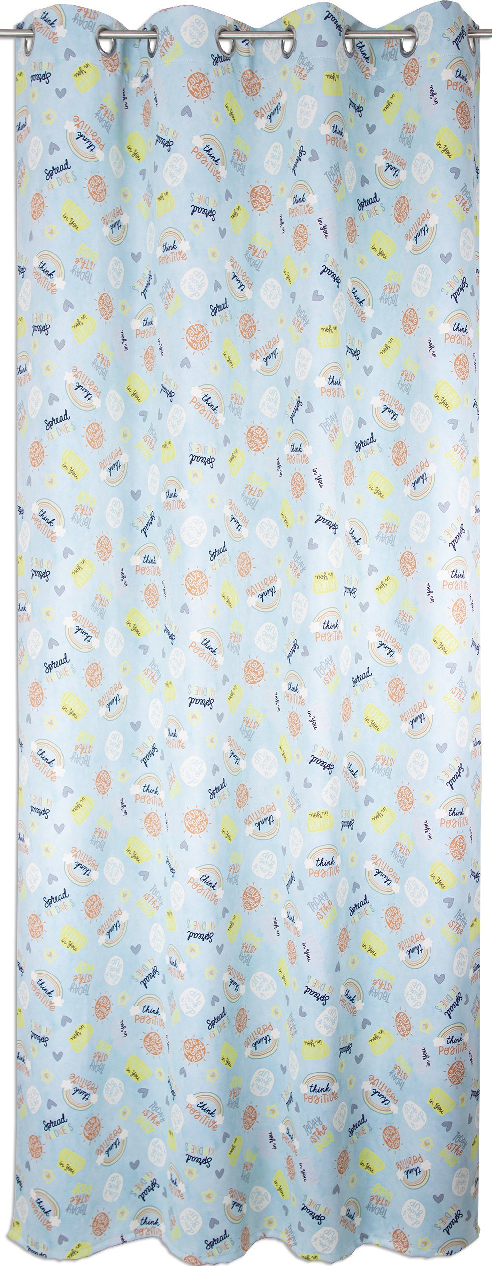 EXPERIENCE Verdunkelungsvorhang Ösenschal Ösenvorhang verdunkelnd Verdunklungsschal Thermovorhang Happy Regenbogen 145x245 cm (1 St), Ösen, Kinderzimmer