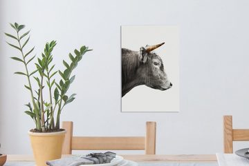 OneMillionCanvasses® Leinwandbild Schottischer Highlander - Tiere - Kuh, (1 St), Leinwandbild fertig bespannt inkl. Zackenaufhänger, Gemälde, 20x30 cm