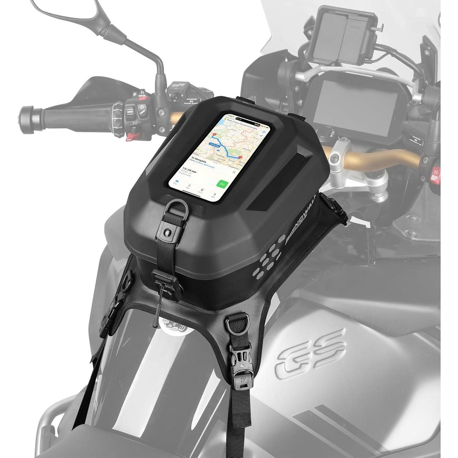 LuxusKollektion Roller-Gepäckträger Tanktasche Motorrad 5.6L Wasserdicht Touchscreen With Touch Screen