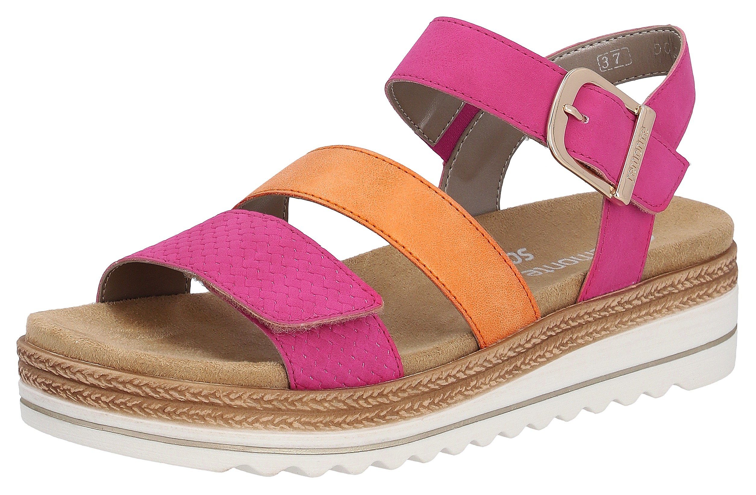 Remonte Keilsandalette Keilabsatz, Sommerschuh, Sandale in veganer Verarbeitung