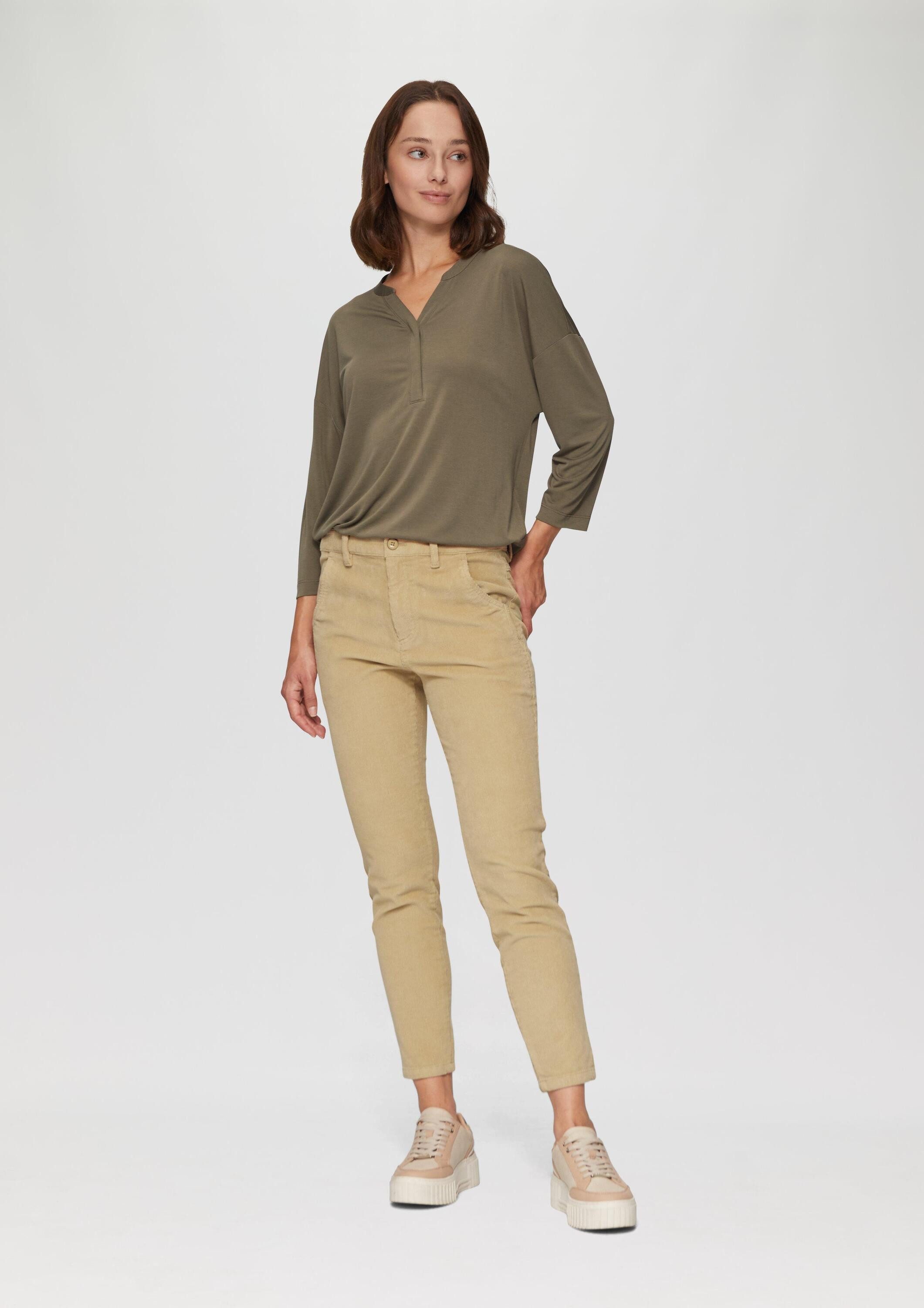 s.Oliver Chinos Hose BETSY Schmal geschnittene Cordhose günstig online kaufen