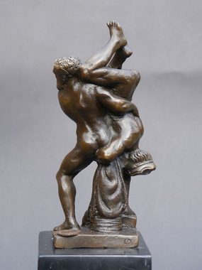 AFG Dekoobjekt Bronze Figur Skulptur Herkules und Diomedes im Kampf