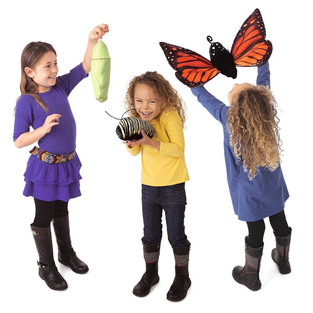 Folkmanis Handpuppen Handpuppe Folkmanis Handpuppe Metamorphose Schmetterling 3073 (Packung)