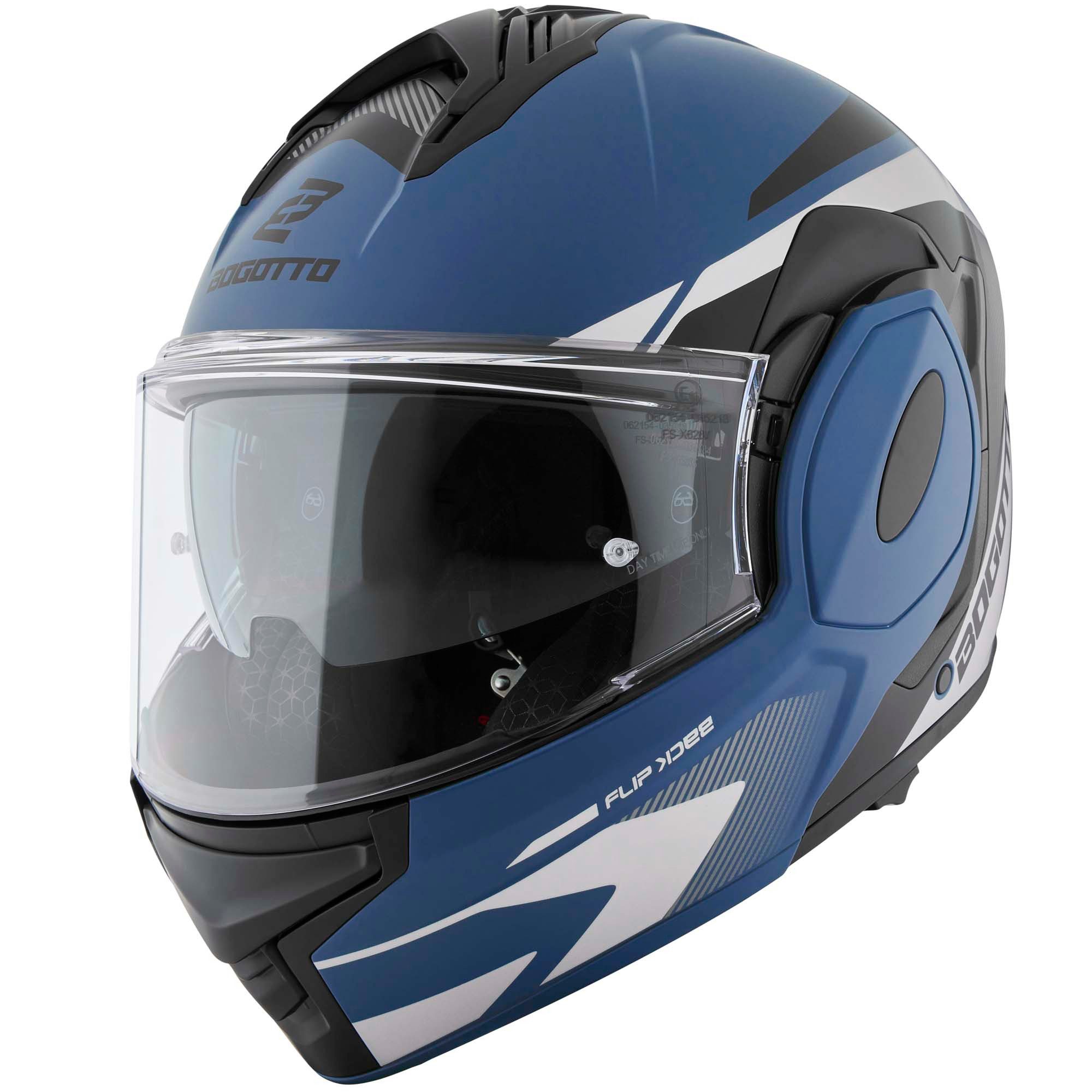 Bogotto Motorradhelm FS-X600 Atyr Limited Edition Klapphelm, vorbereitet für Kommunikationssystem,geeignet für Brillenträger,v