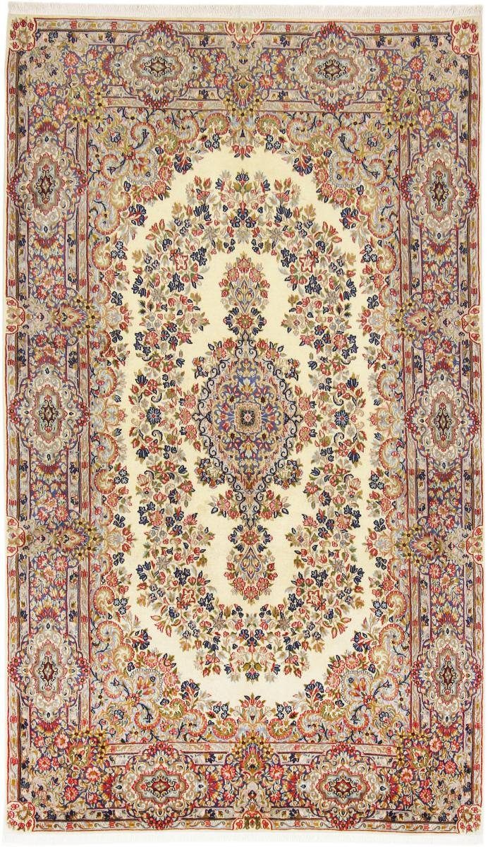 Orientteppich Kerman Rawar 139x241 Handgeknüpfter Orientteppich / Perserteppich, Nain Trading, rechteckig, Höhe: 12 mm