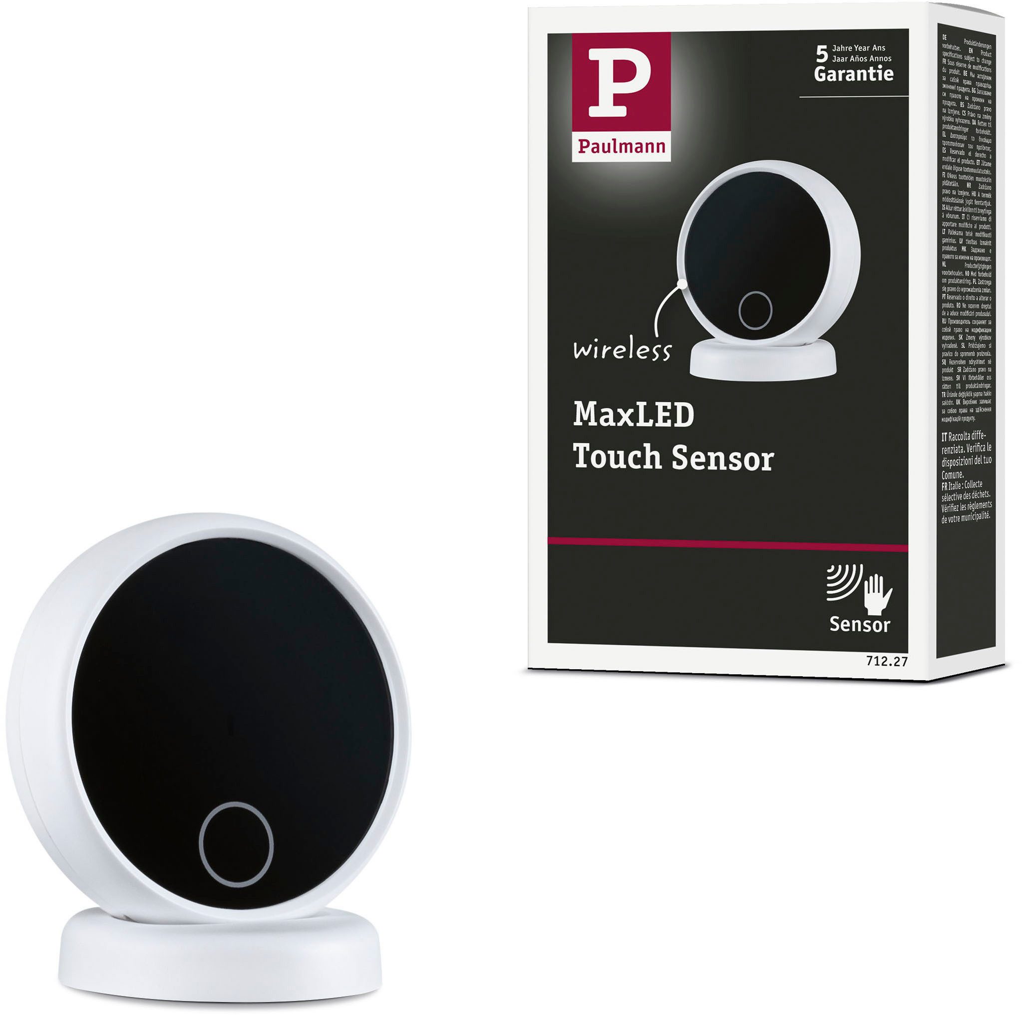 Paulmann Sensor MaxLED Sensor DC3V Weiß, Schwarz, (1-St), Memoryfunktion, Dimmer, Ein-/Ausschalter