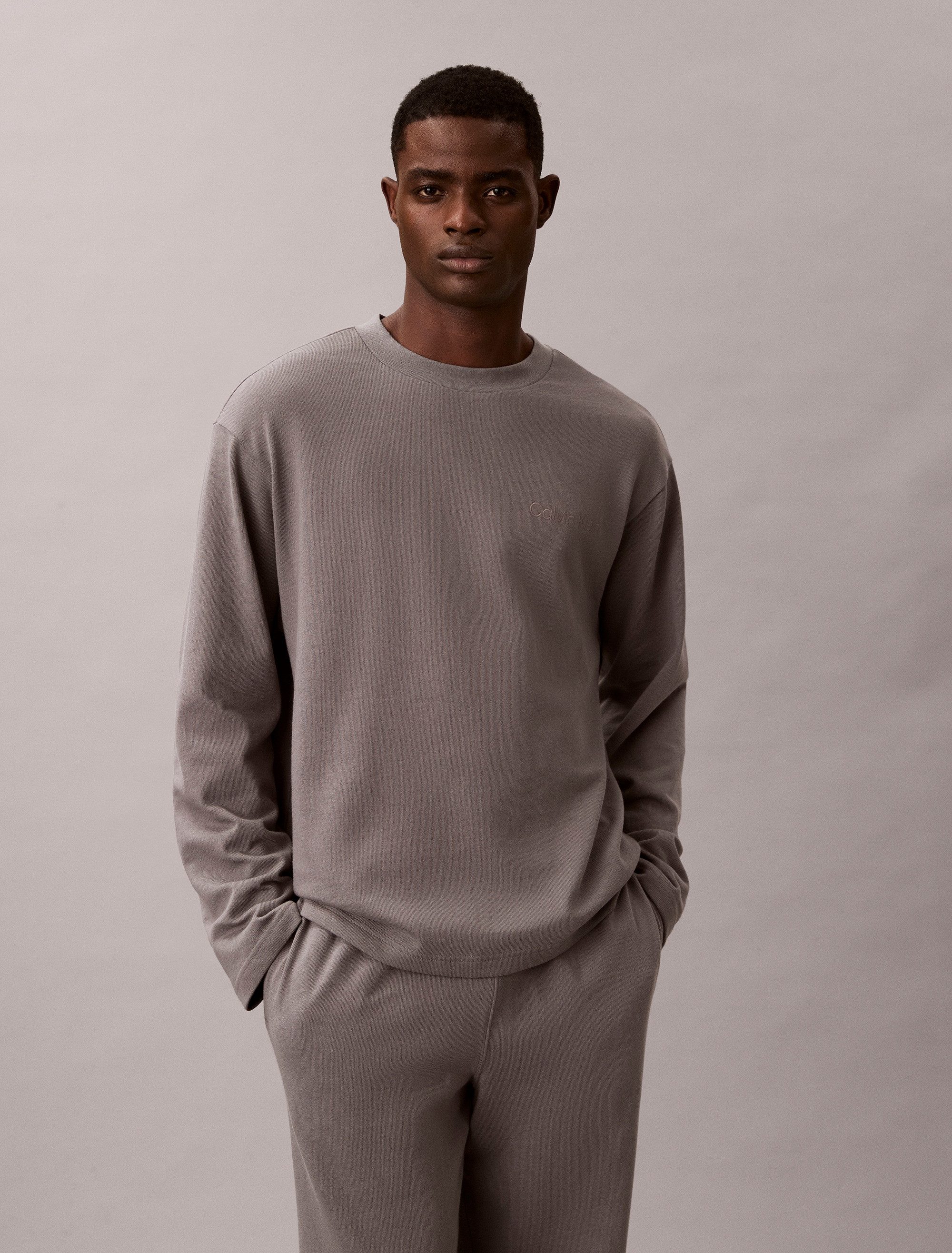 Calvin Klein Underwear Schlafanzug LS TEE PANT SET Mit elastischem Bund