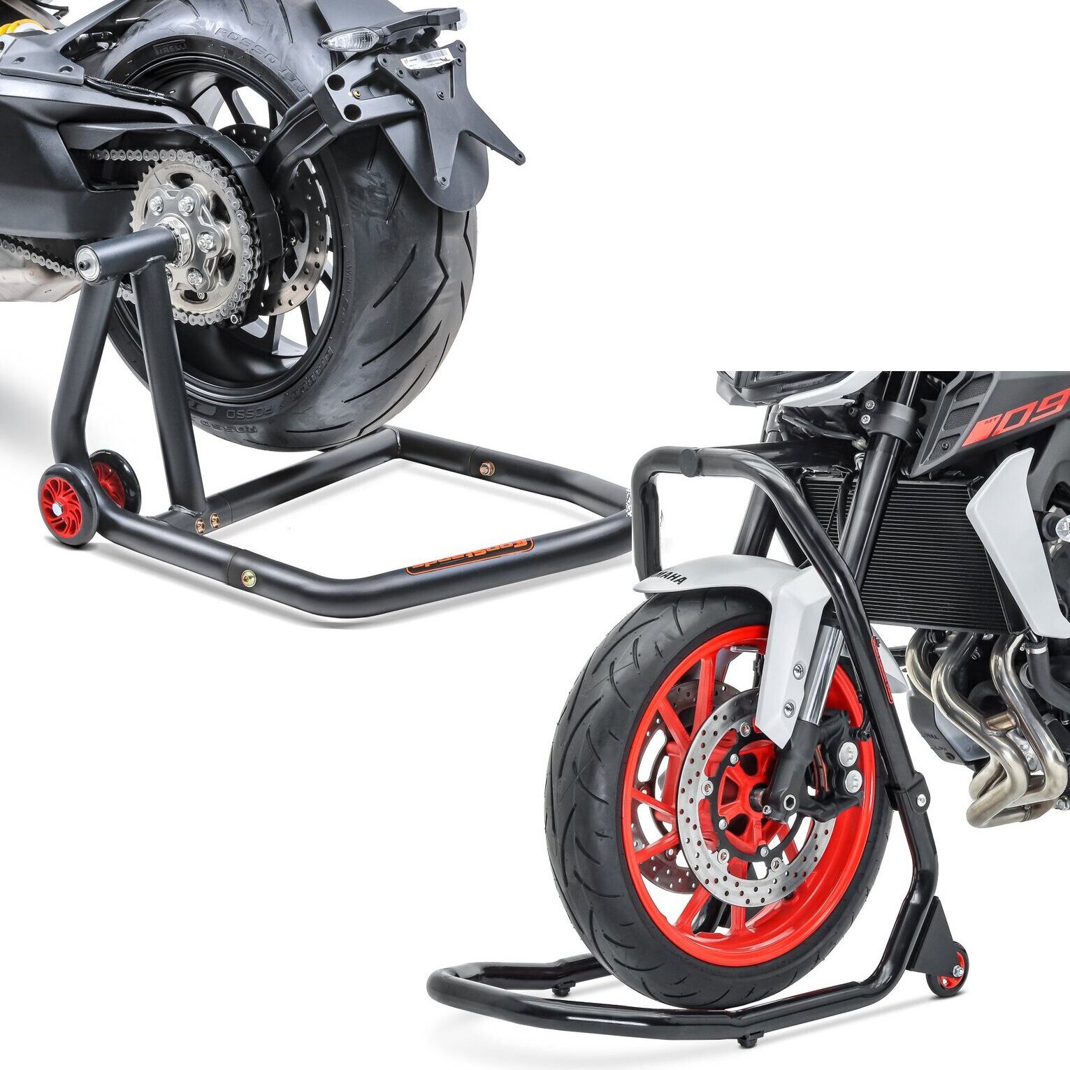 Motorradheber Set Einarmständer + Montageständer S50