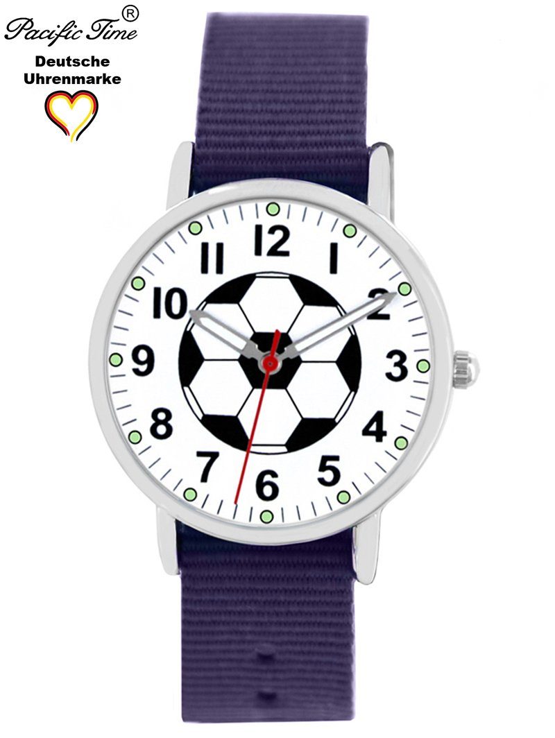 Time Match Pacific violett Armbanduhr Kinder Versand und - Mix Design Wechselarmband, Gratis Fußball Quarzuhr