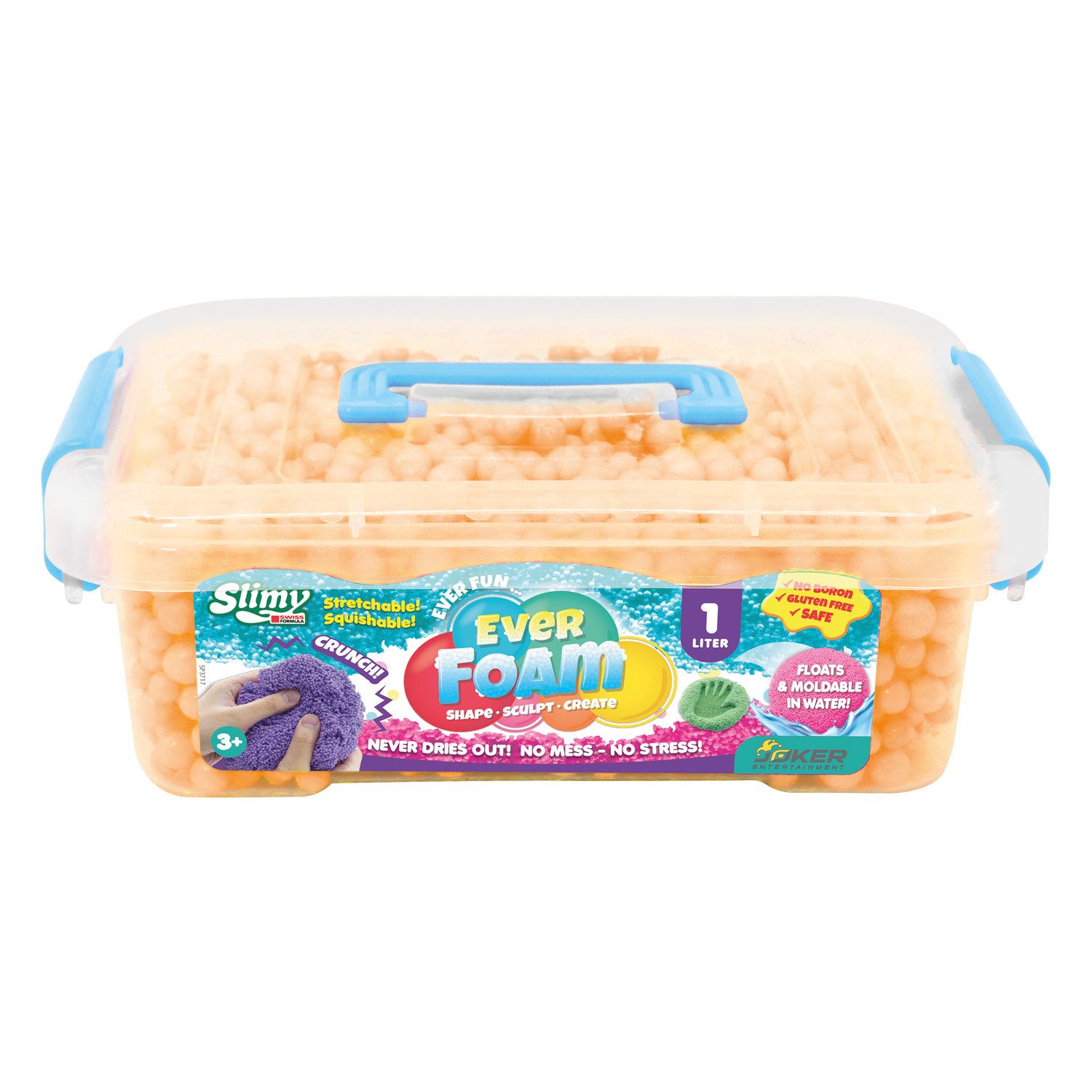 Slimy® Knete Ever Foam 1 Liter (1-tlg), Die ultimativ sensorische SLIMY Spielmasse, die niemals trocknet!