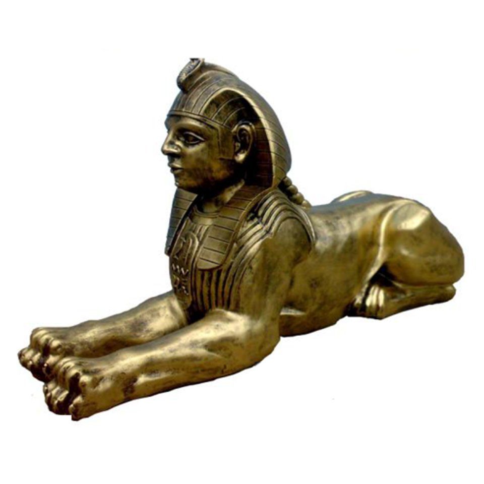 JVmoebel Dekofigur Statue Sphinx aus Statuen Ägyptische Kunststoff Figuren Figur