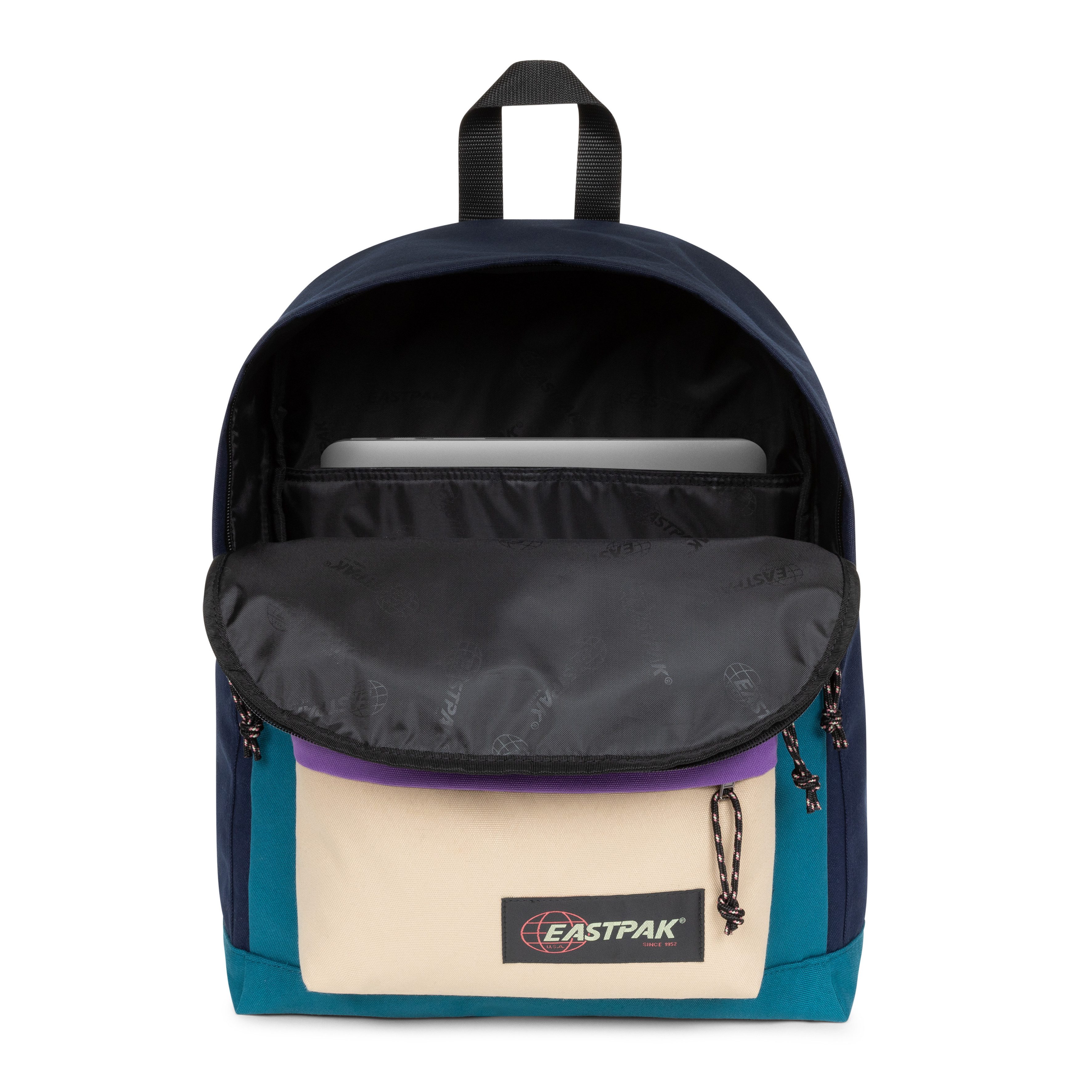 Eastpak Freizeitrucksack KITTERY PAK'R Vintage Block, Unisex Schulrucksack, Cityrucksack mit Logo-Aufnäher