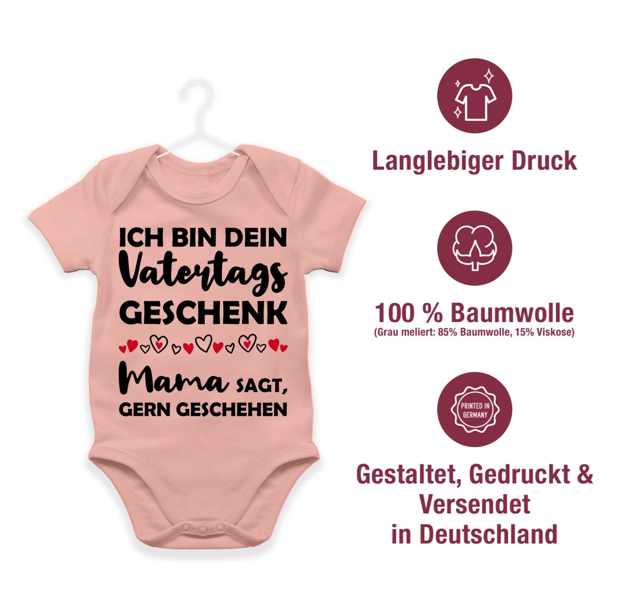 Shirtracer sagt, dein gern Babyrosa Vatertagsgeschenk geschehen Geschenk Mama bin Ich Baby Shirtbody Vatertag 2