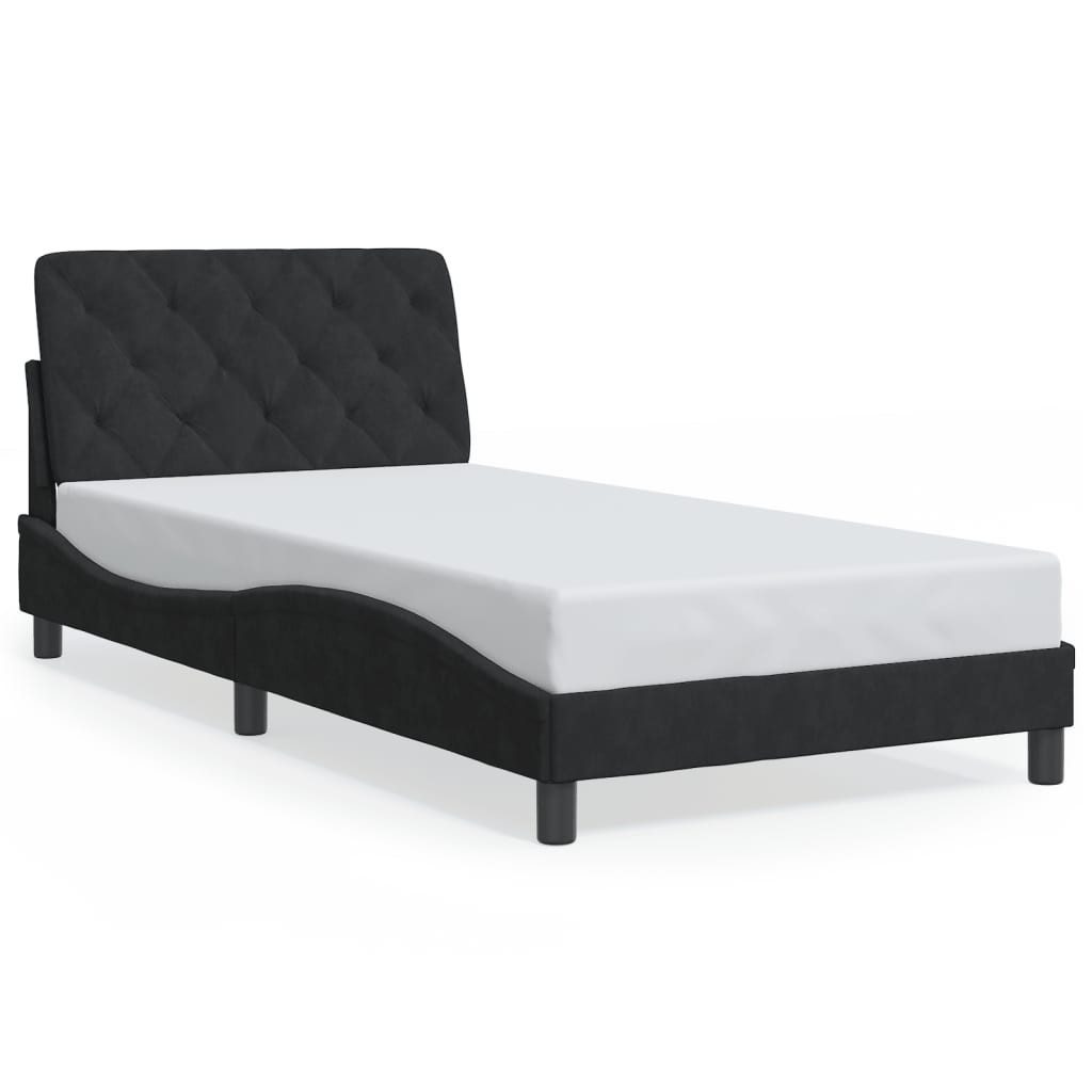 vidaXL Bett Bettgestell ohne Matratze Schwarz günstig online kaufen