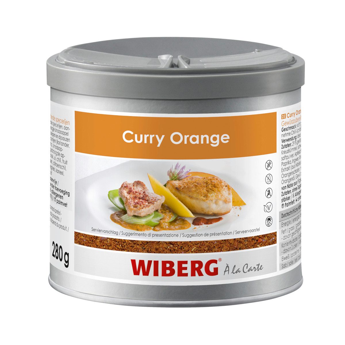 WIBERG Gewürz, Wiberg Curry Orange Gewürzzubereitung einzigartige Mischung 280g