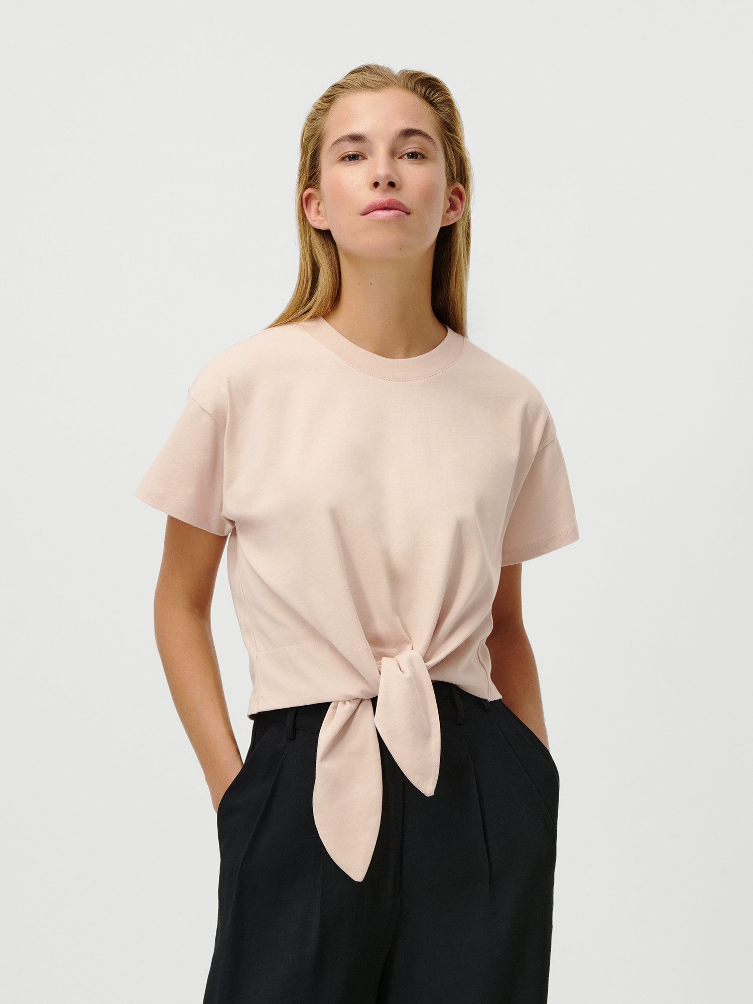 LeGer T-Shirt Tessy, LeGer by Lena Gercke mit Knoten-Detail, cropped