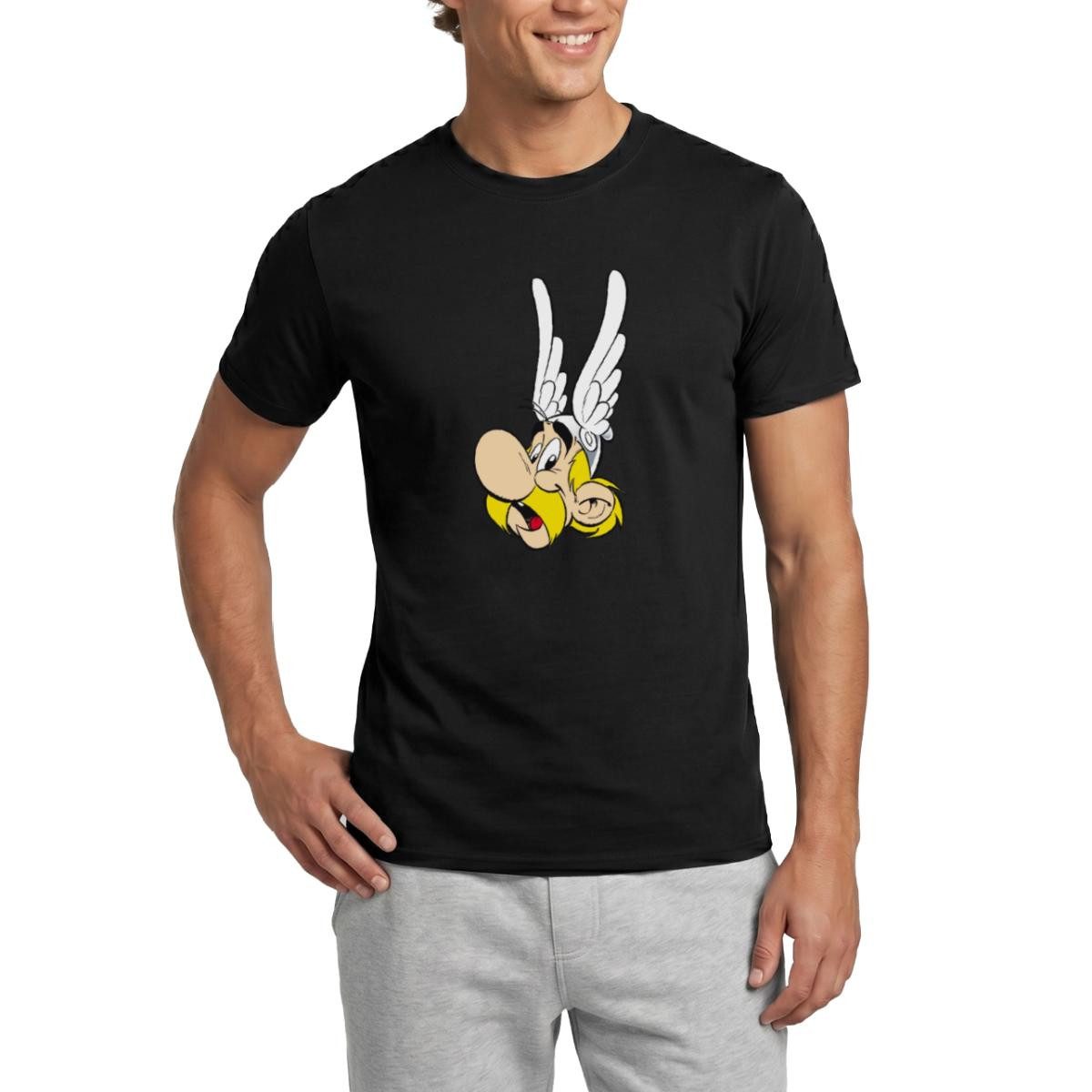 Spreadshirt T-Shirt Asterix & Obelix - Flügelhelm Männer T-Shirt (1-tlg)